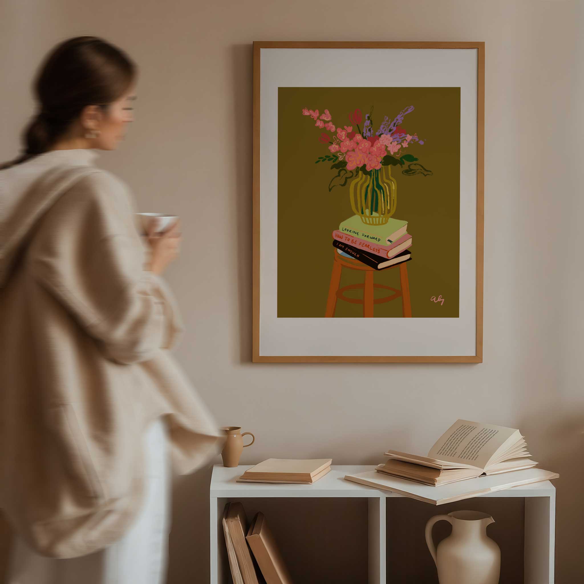 Floral Vase by Arty Guava