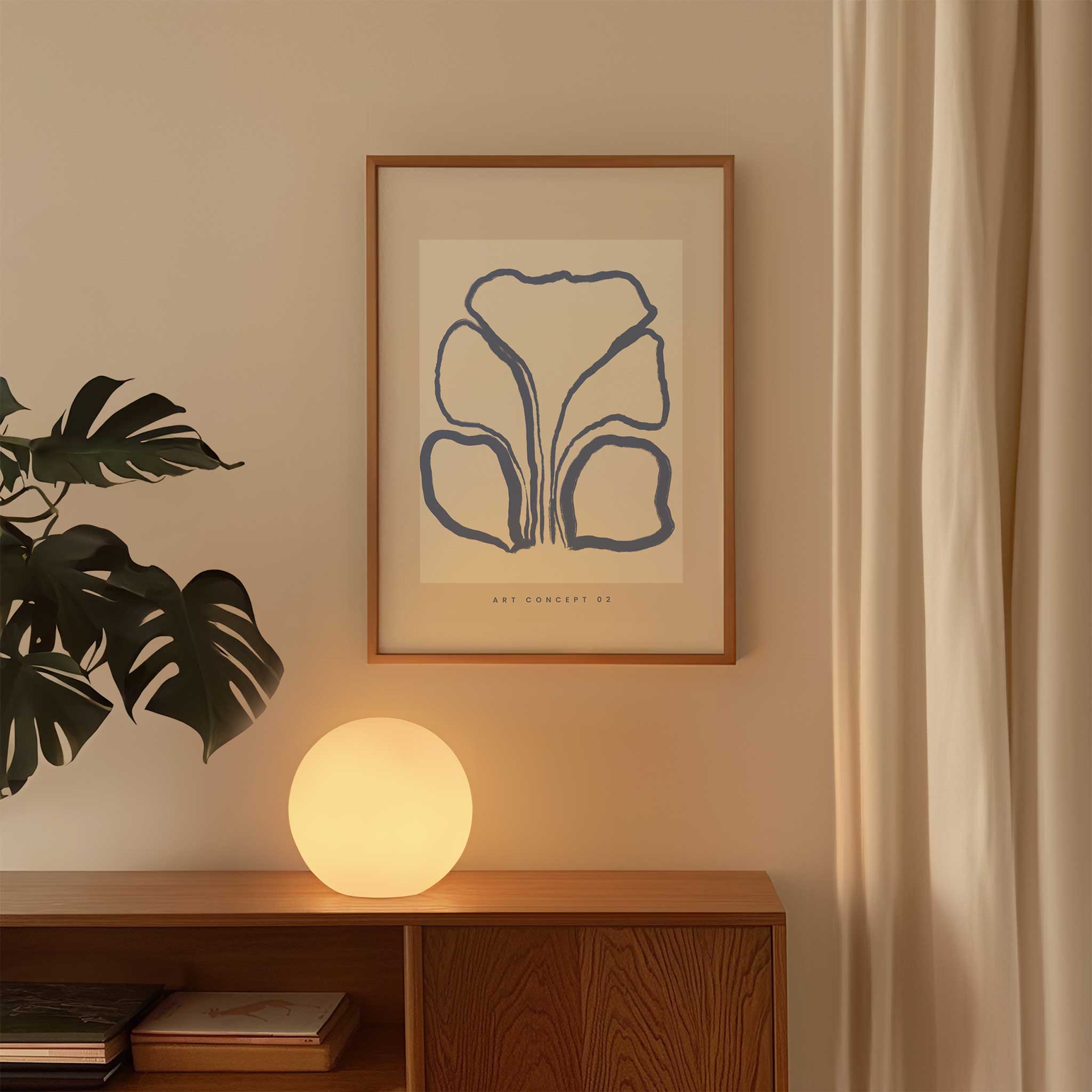 Calming lilac abstract floral 'Soft Bloom No.16', modern wall art for serene sophistication aesthetic, titled 'Soft Bloom No.16'