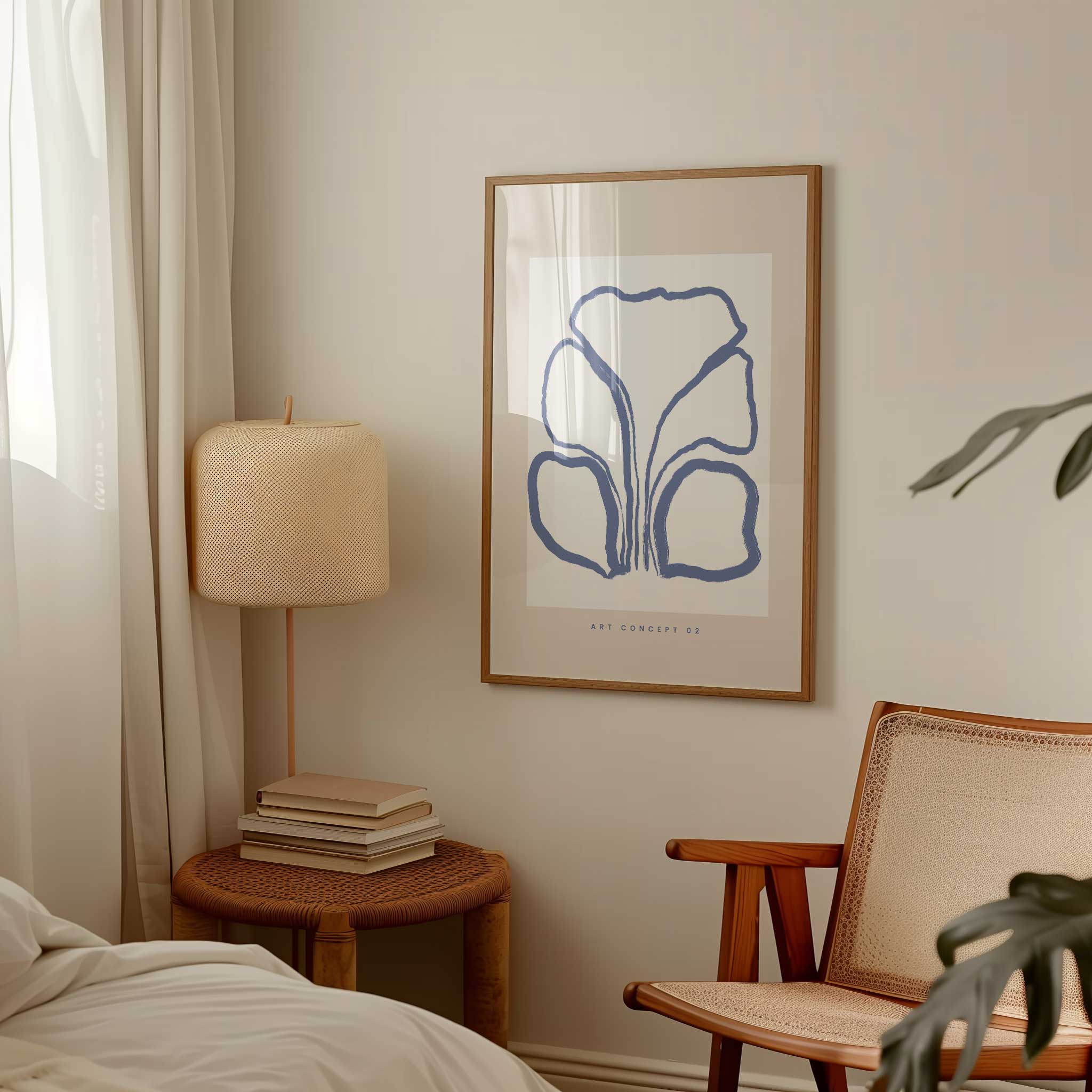 Calming lilac abstract floral 'Soft Bloom No.16', modern wall art for serene sophistication aesthetic, titled 'Soft Bloom No.16'