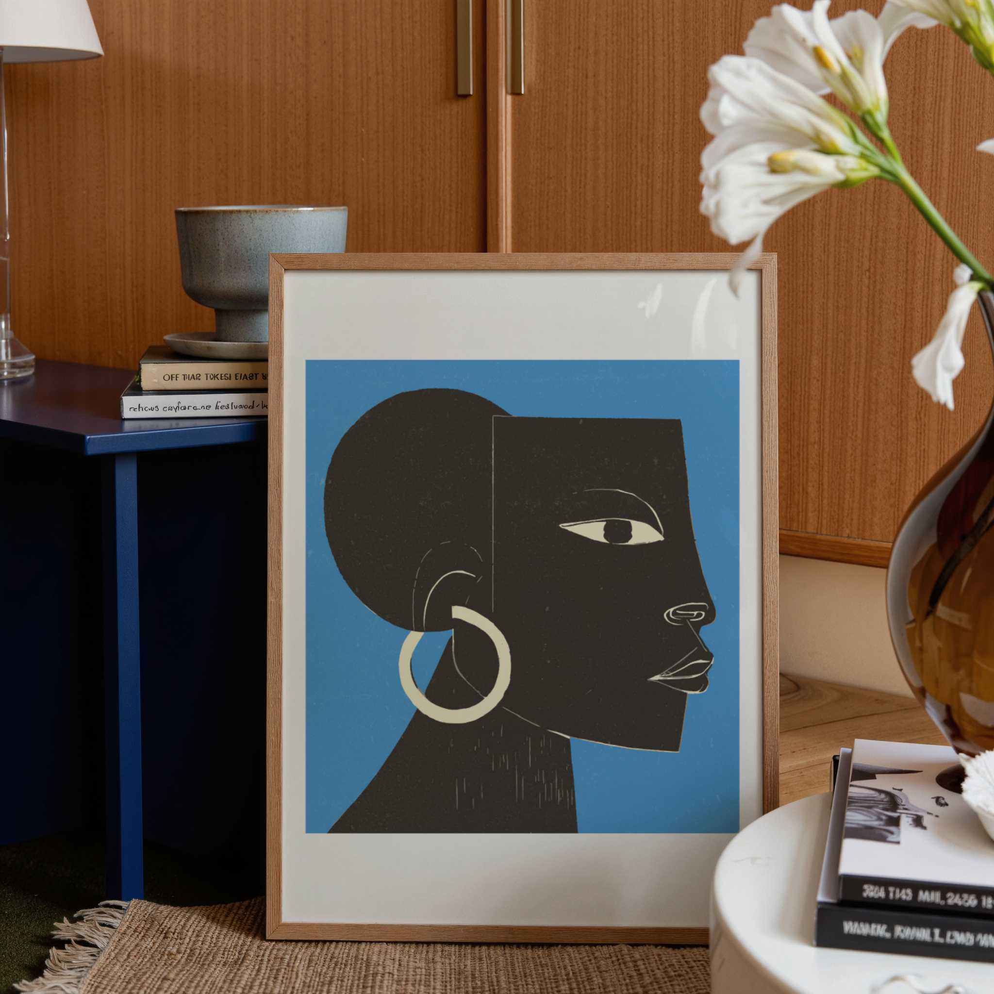 Portrait Woodblock Abstracted