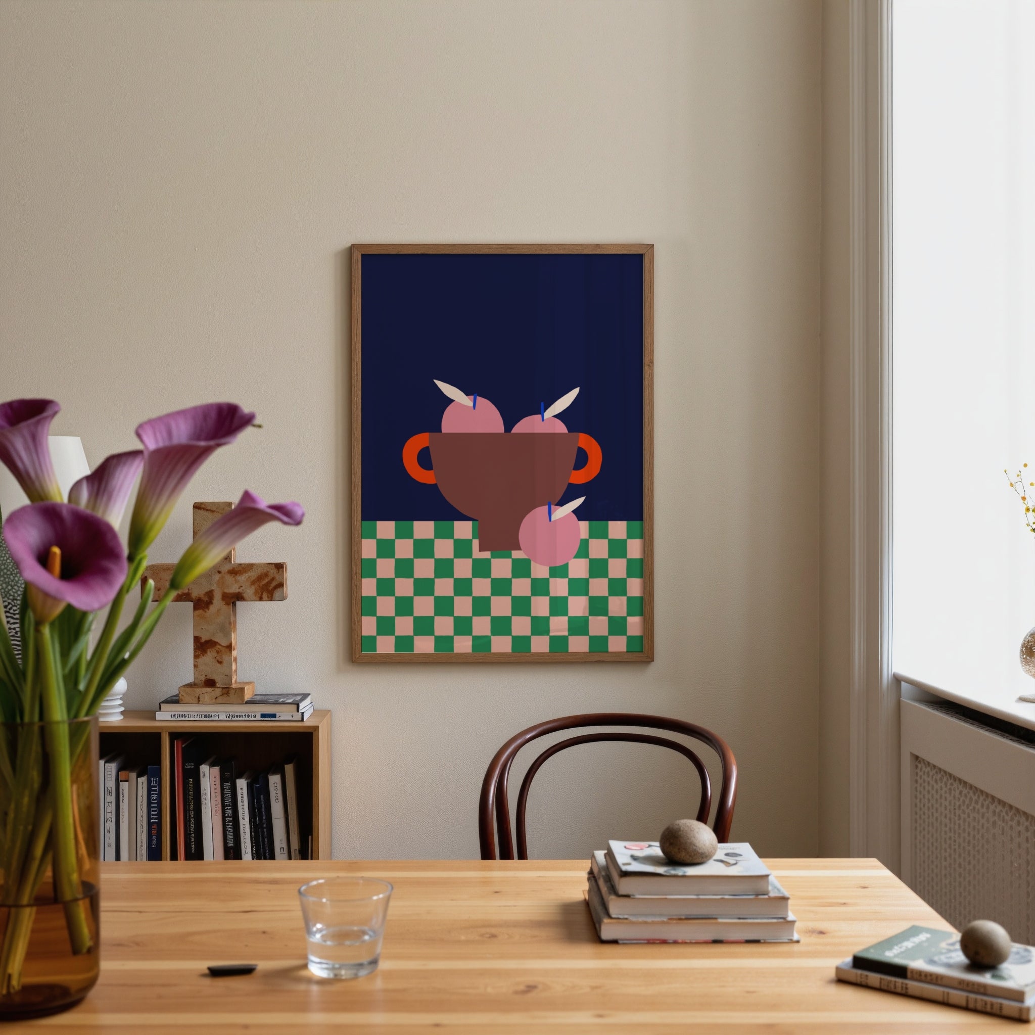 Fruit Bowl with Pink Apples
