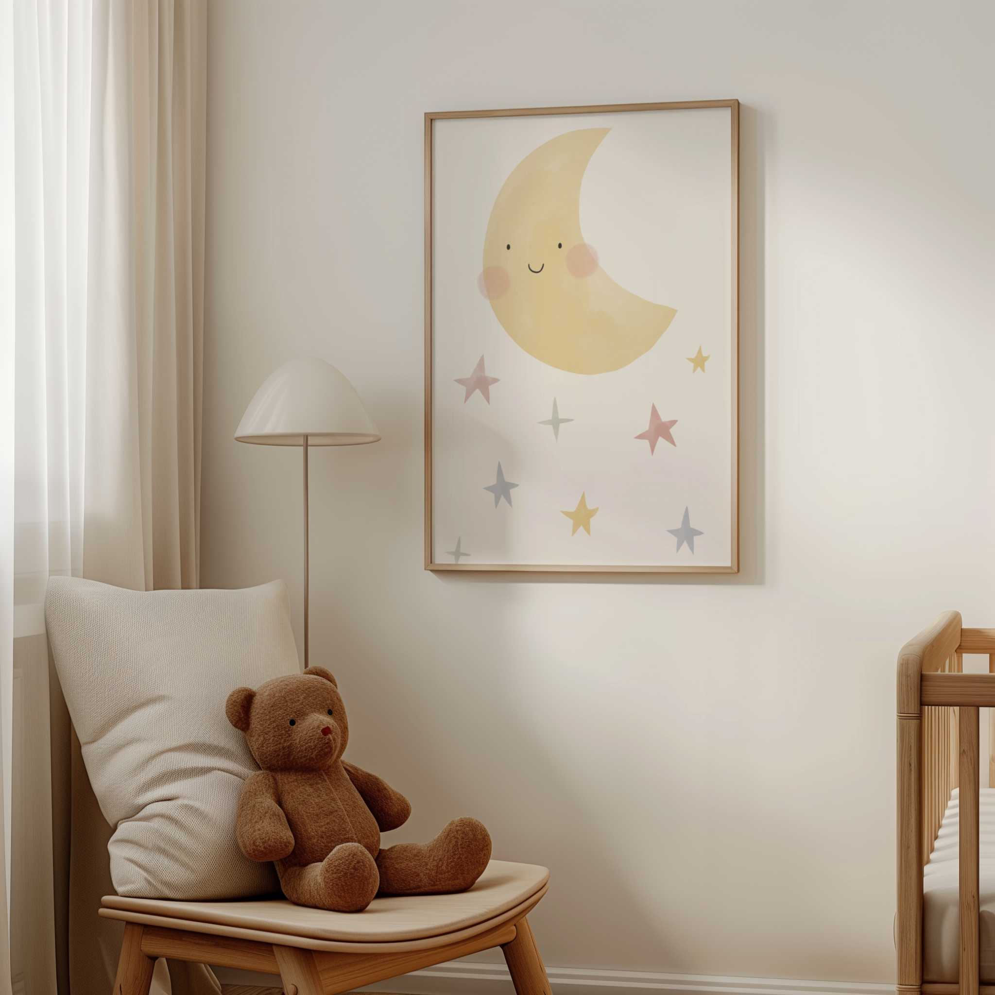 アート・デザイン・音楽 MOROCCO : THE MOON IS MY GUIDE Moon Art Print - Studio Mottos Museum-Quality Wall Art