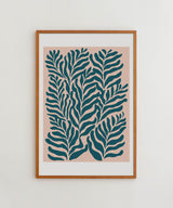 Blue Green Plants Print