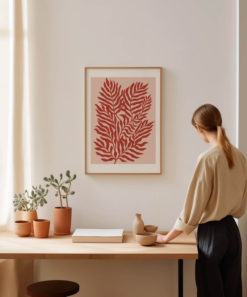 Red Plants Print