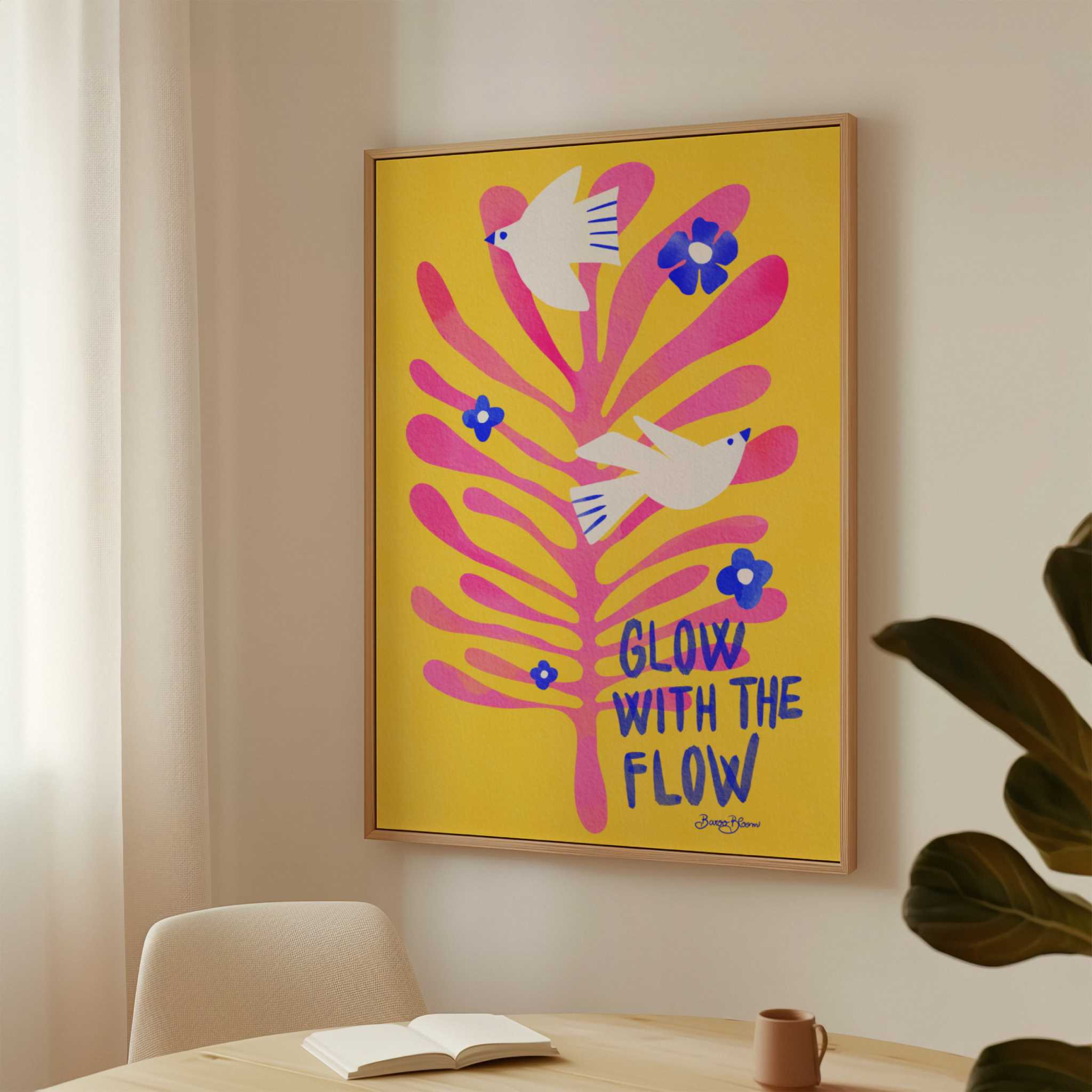 Birds - Glow with the Flow pink