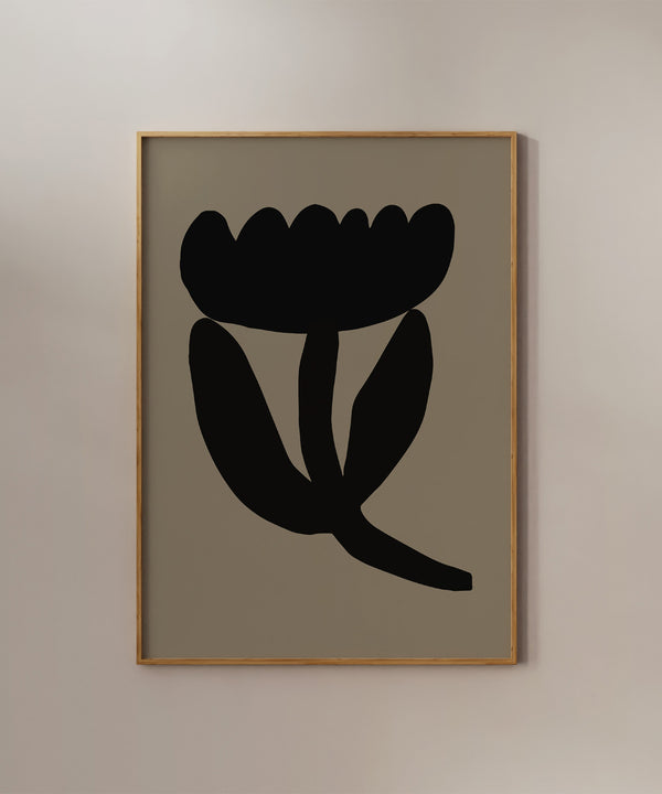 Minimalist Abstract Flower Print