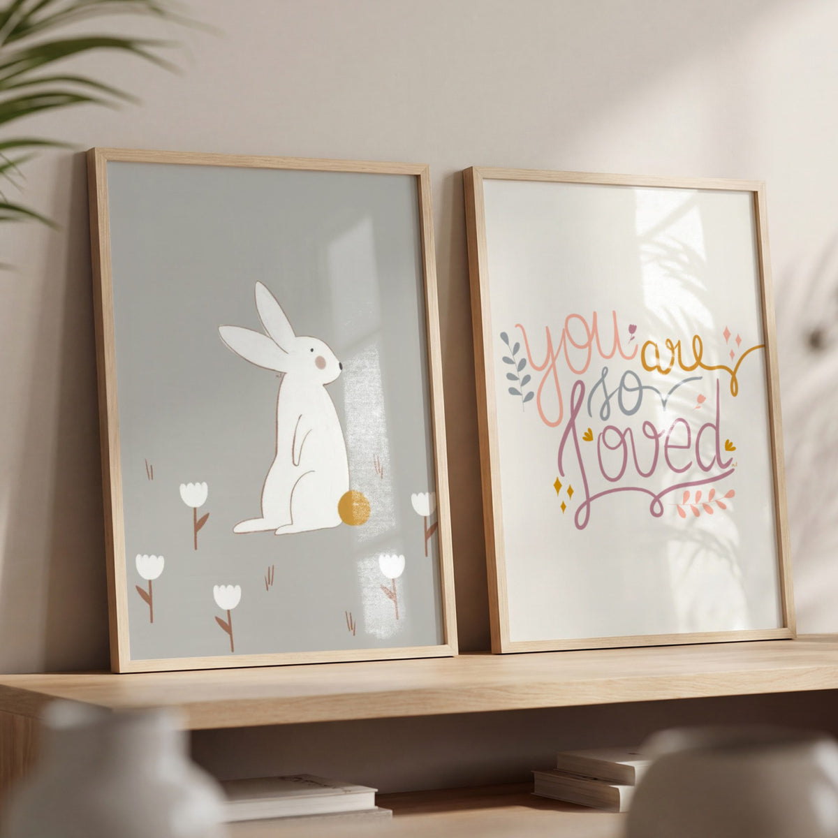 White Little Bunny – Gallery Wall Set