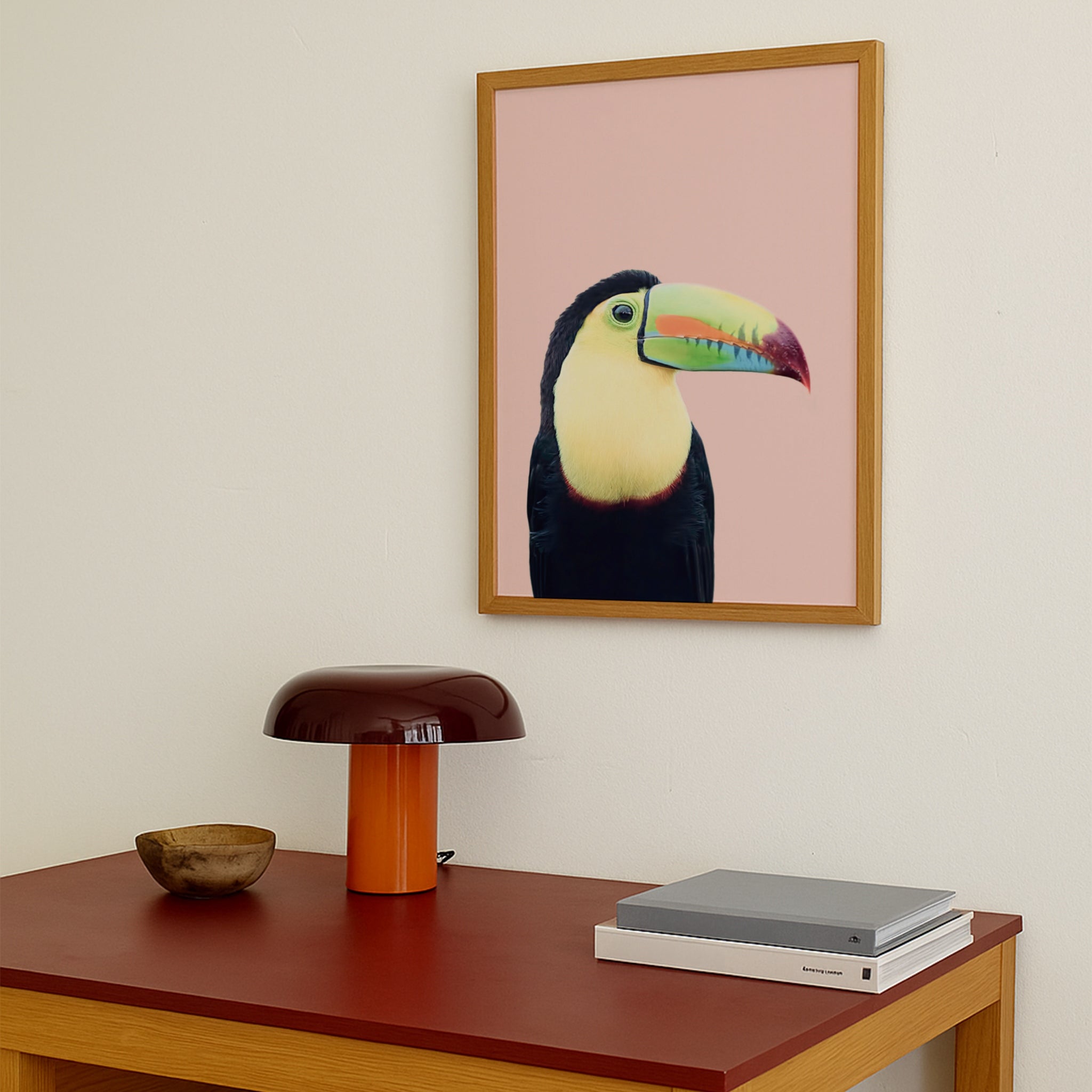 Toucan on Pink