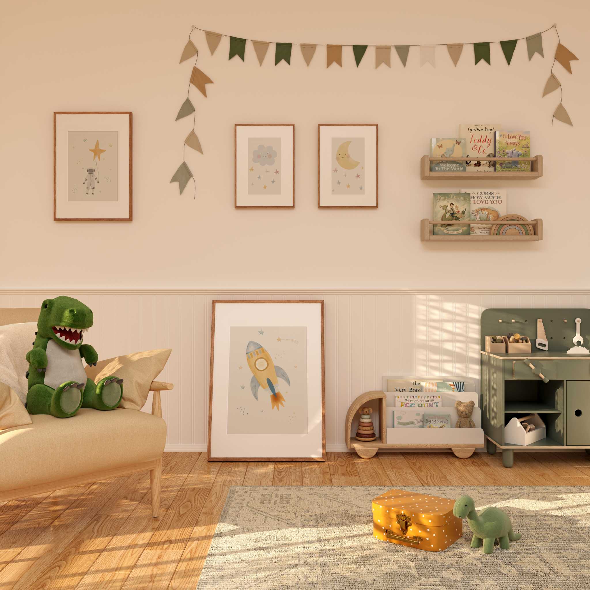 Whimsical Space Rocket by Menina Lisboa