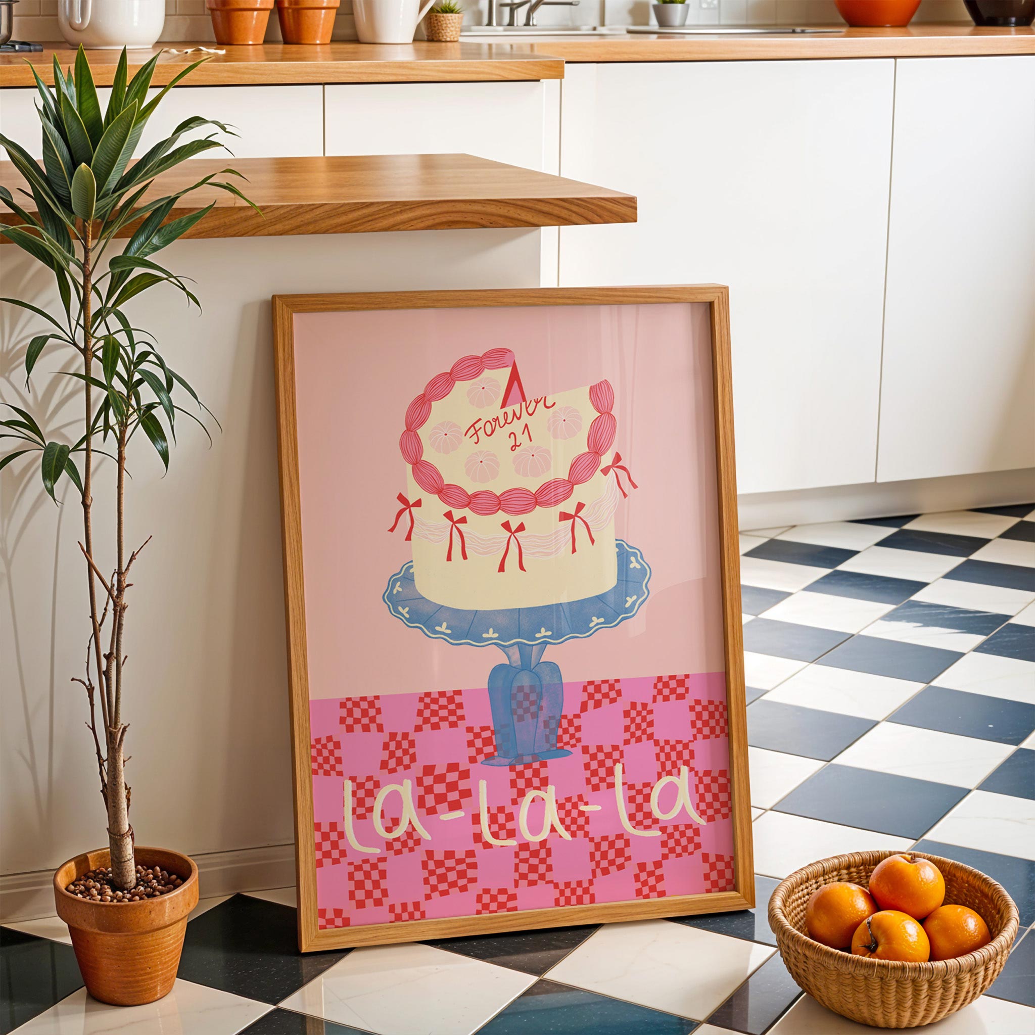 La-La-La Ribbon Cake