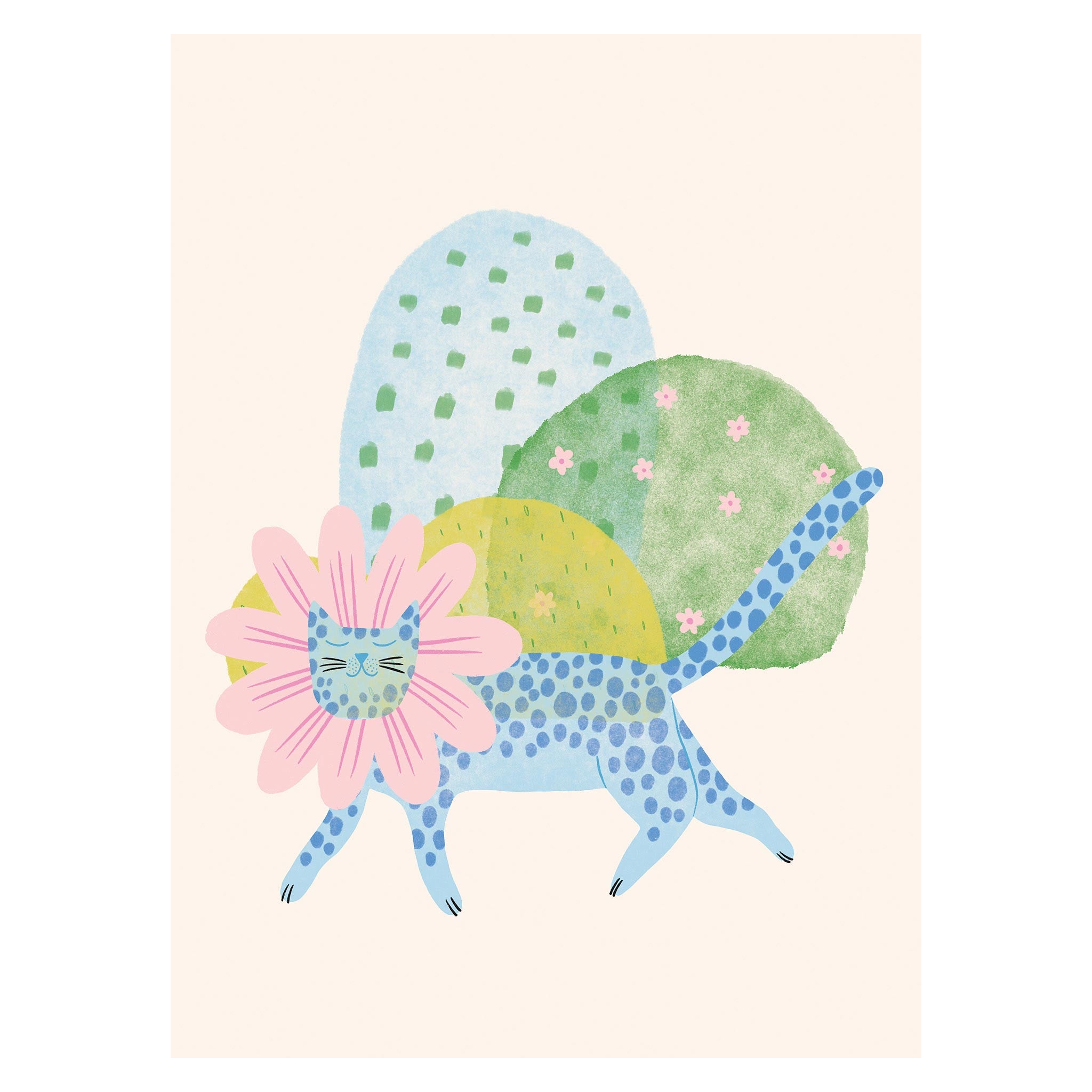 Botanical Blue Cat