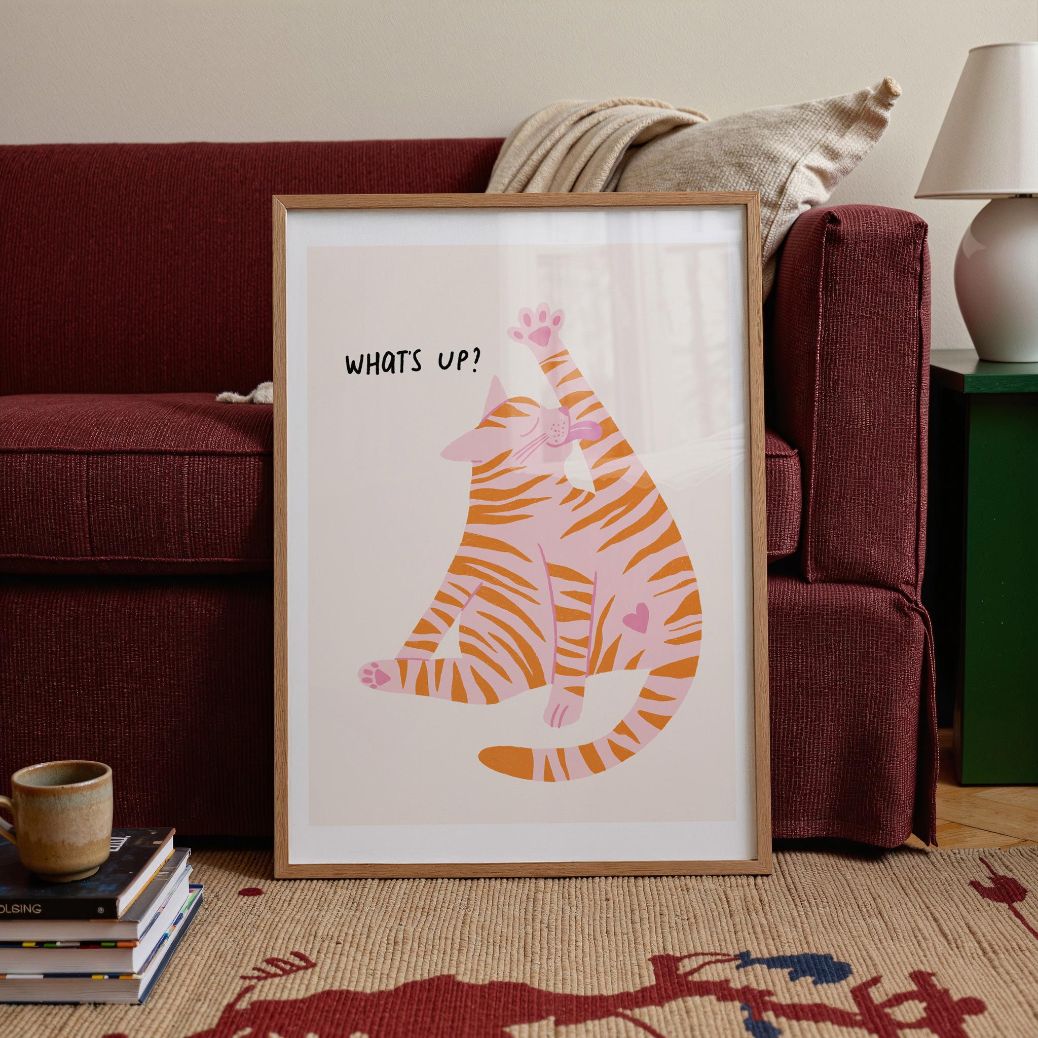 Stretching Cat Silhouette