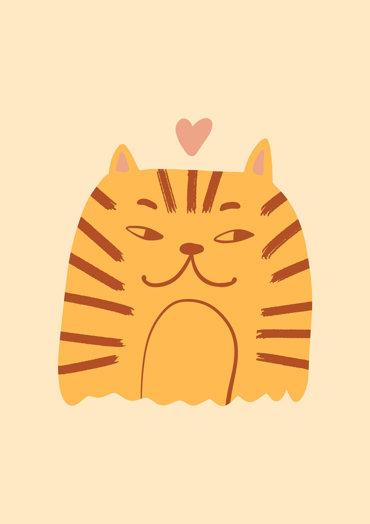 Grumpy Orange Cat