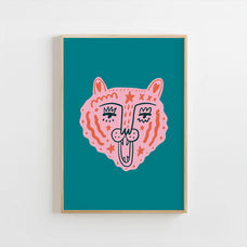 Starry Tiger Face