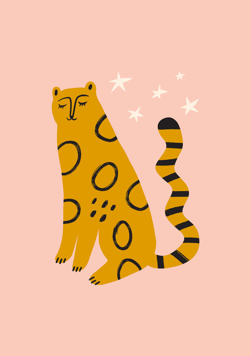Calm Sitting Leopard