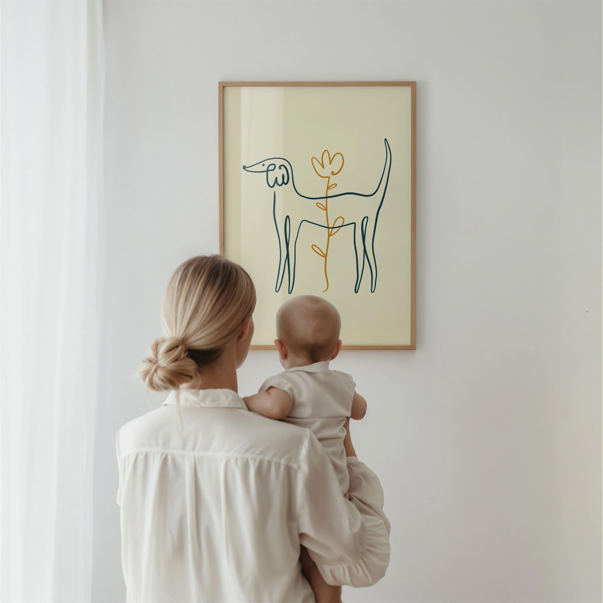 Minimalist Line Dog