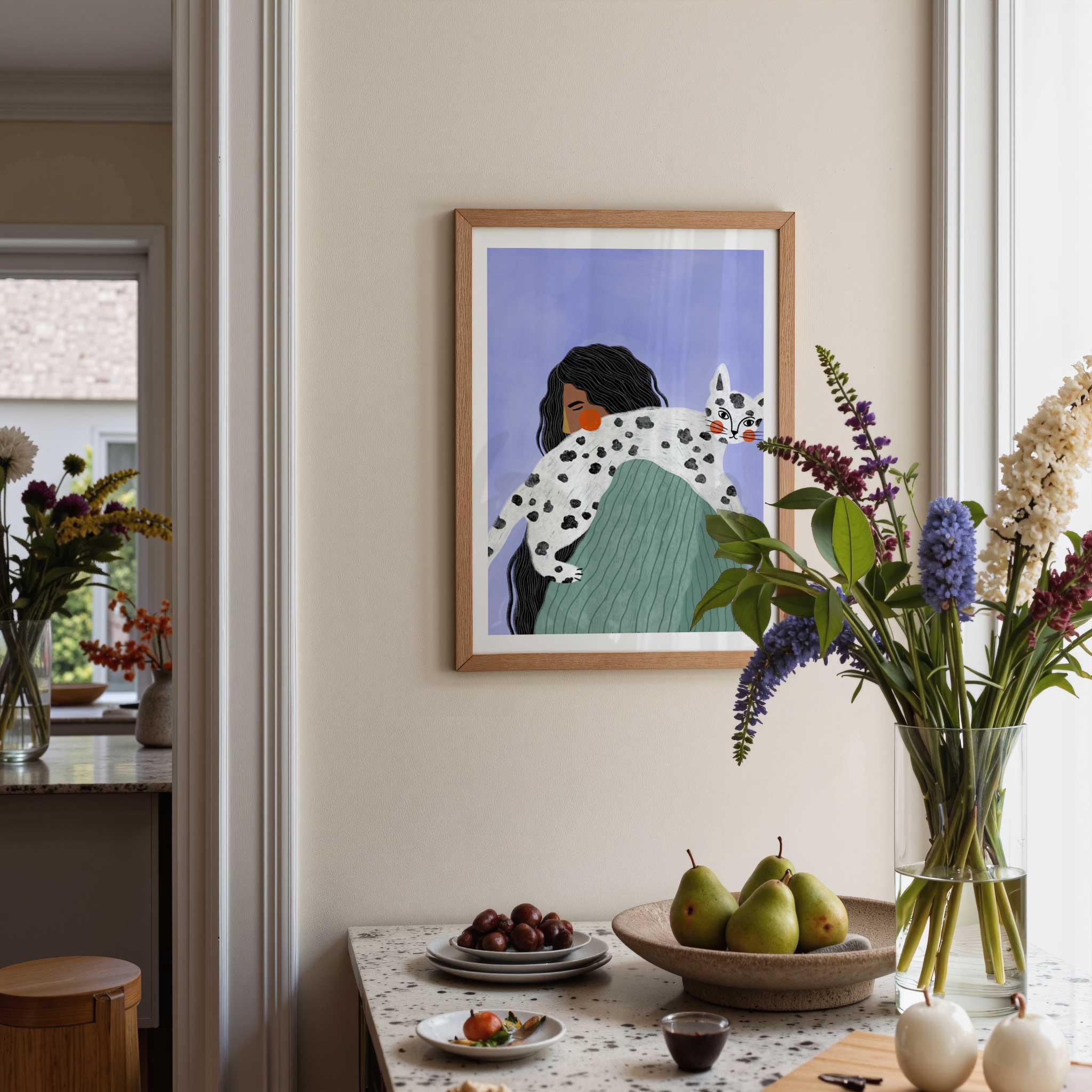 THE WOMAN WITH THE CAT by Bea Müller