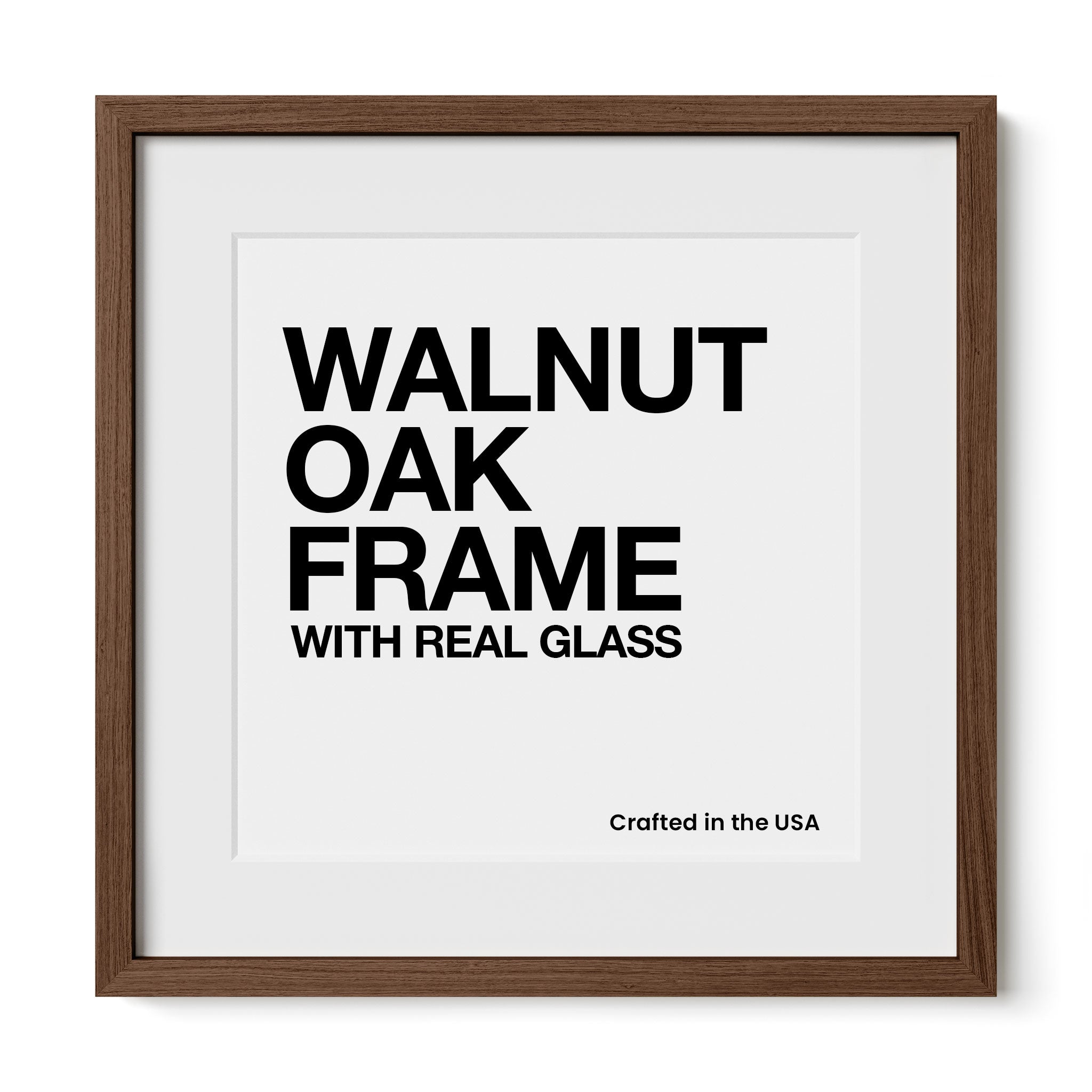 Walnut Oak Square Gallery Frame