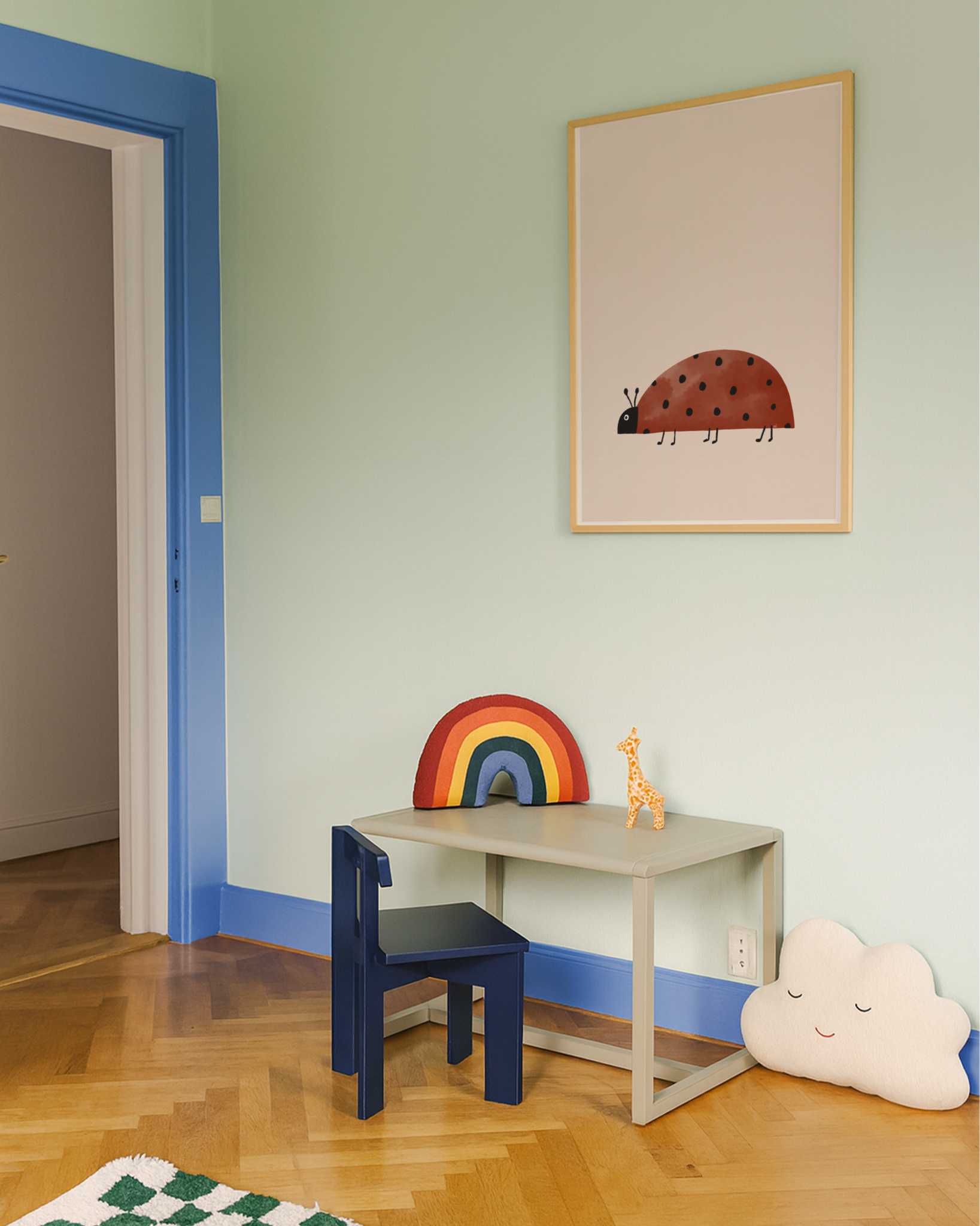 Watercolor Ladybug by Menina Lisboa