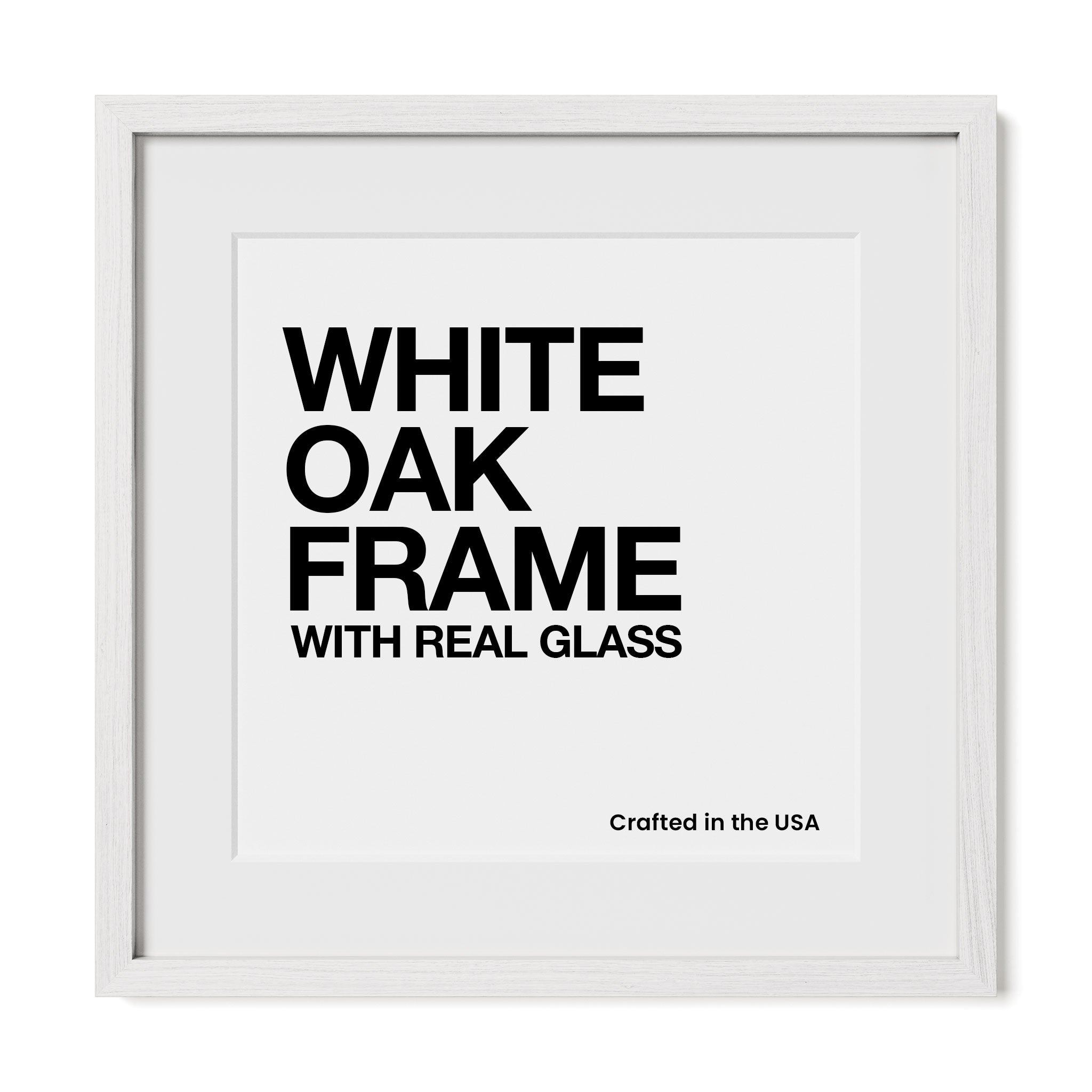 White Oak Square Gallery Frame