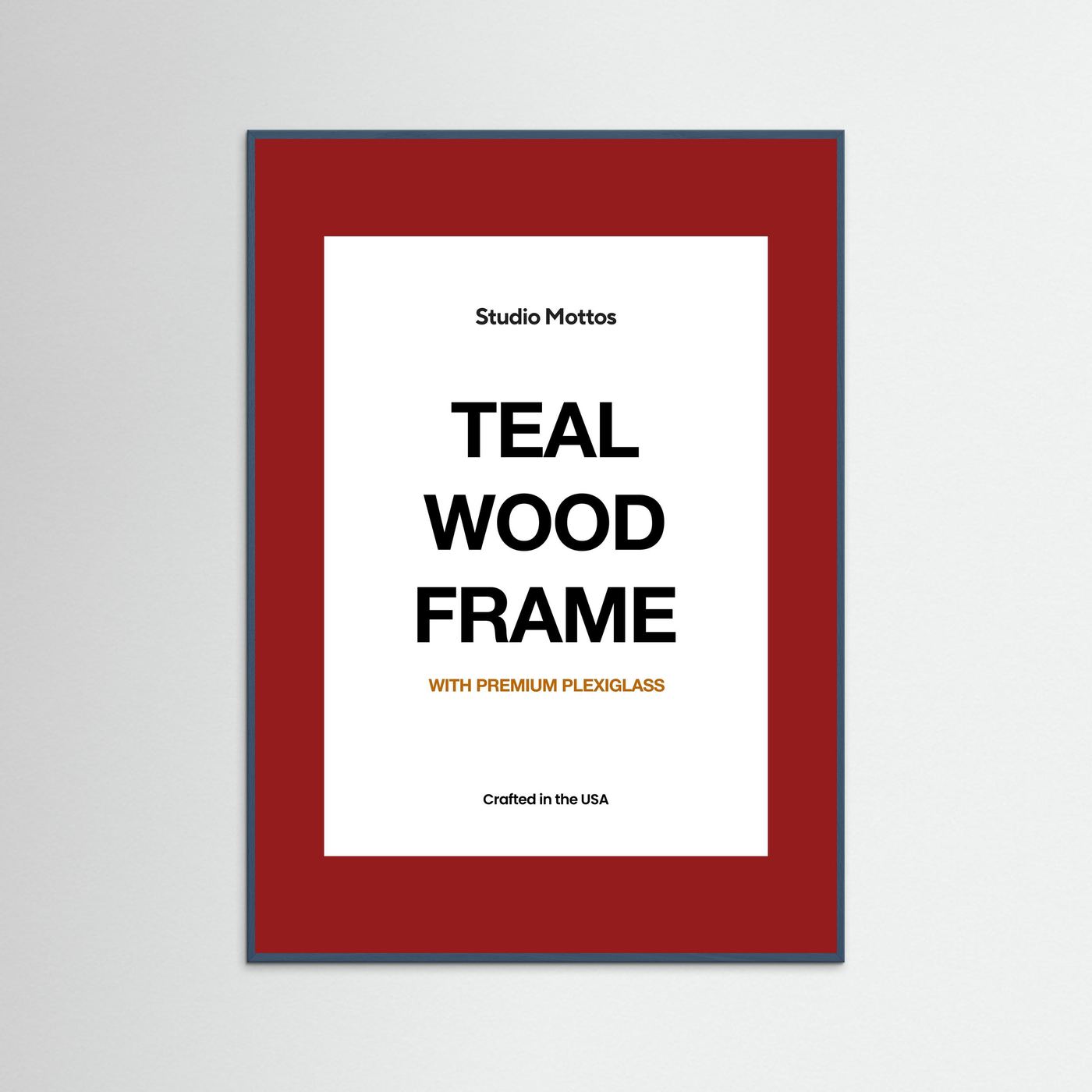 Teal Wood Frame