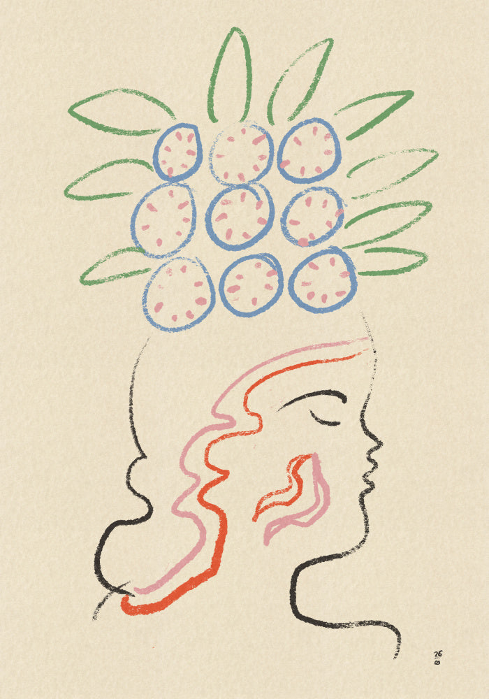 Abstract Woman Profile