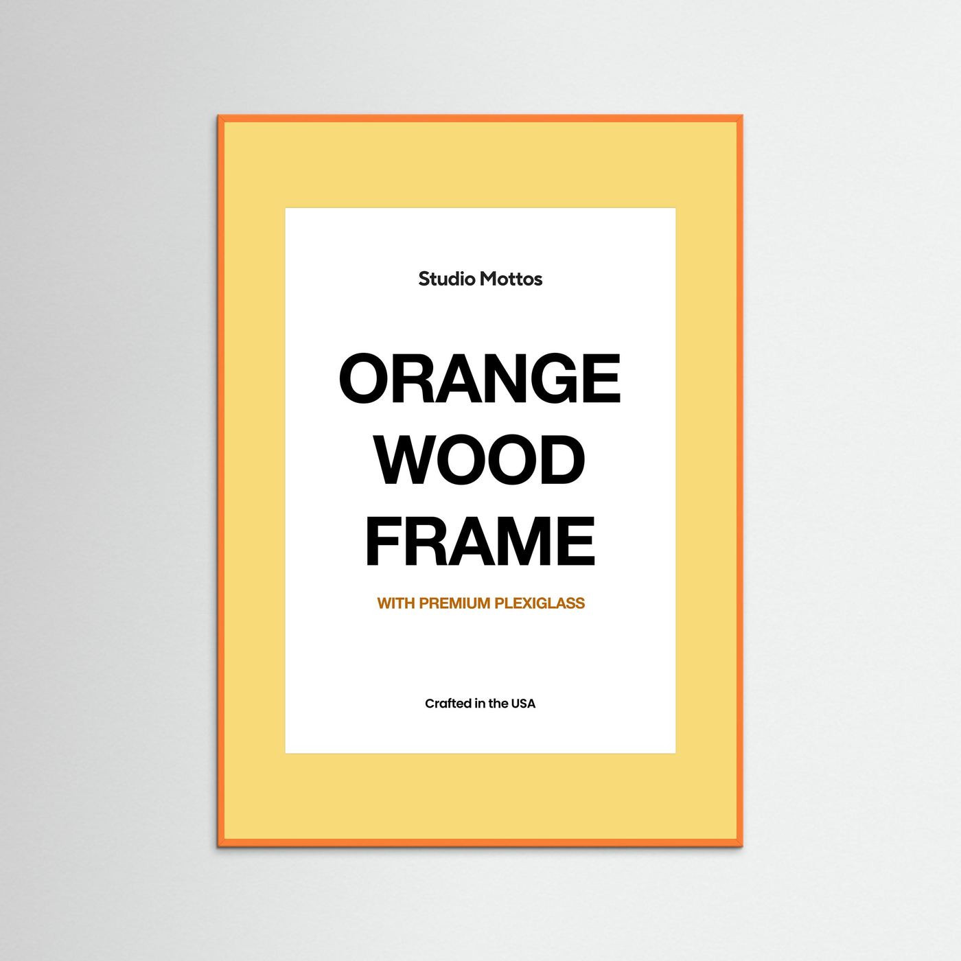 Orange Wood Frame