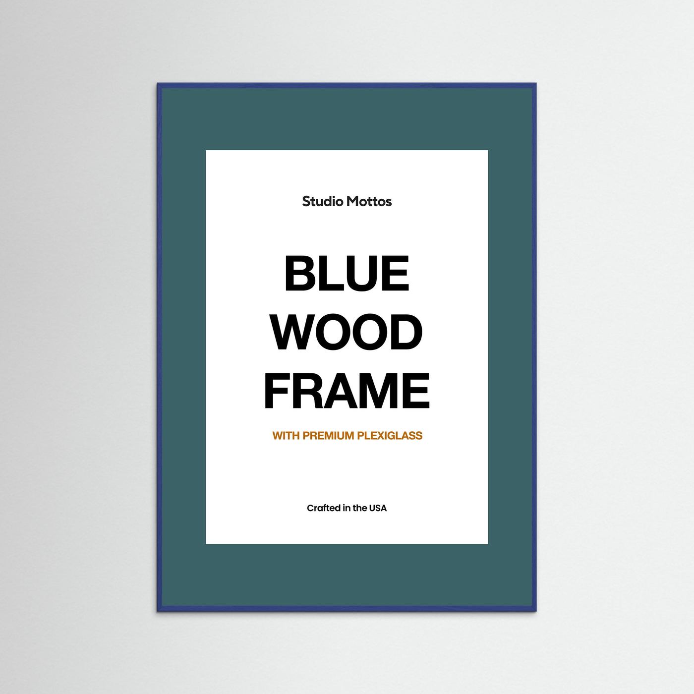 Blue Wood Frame