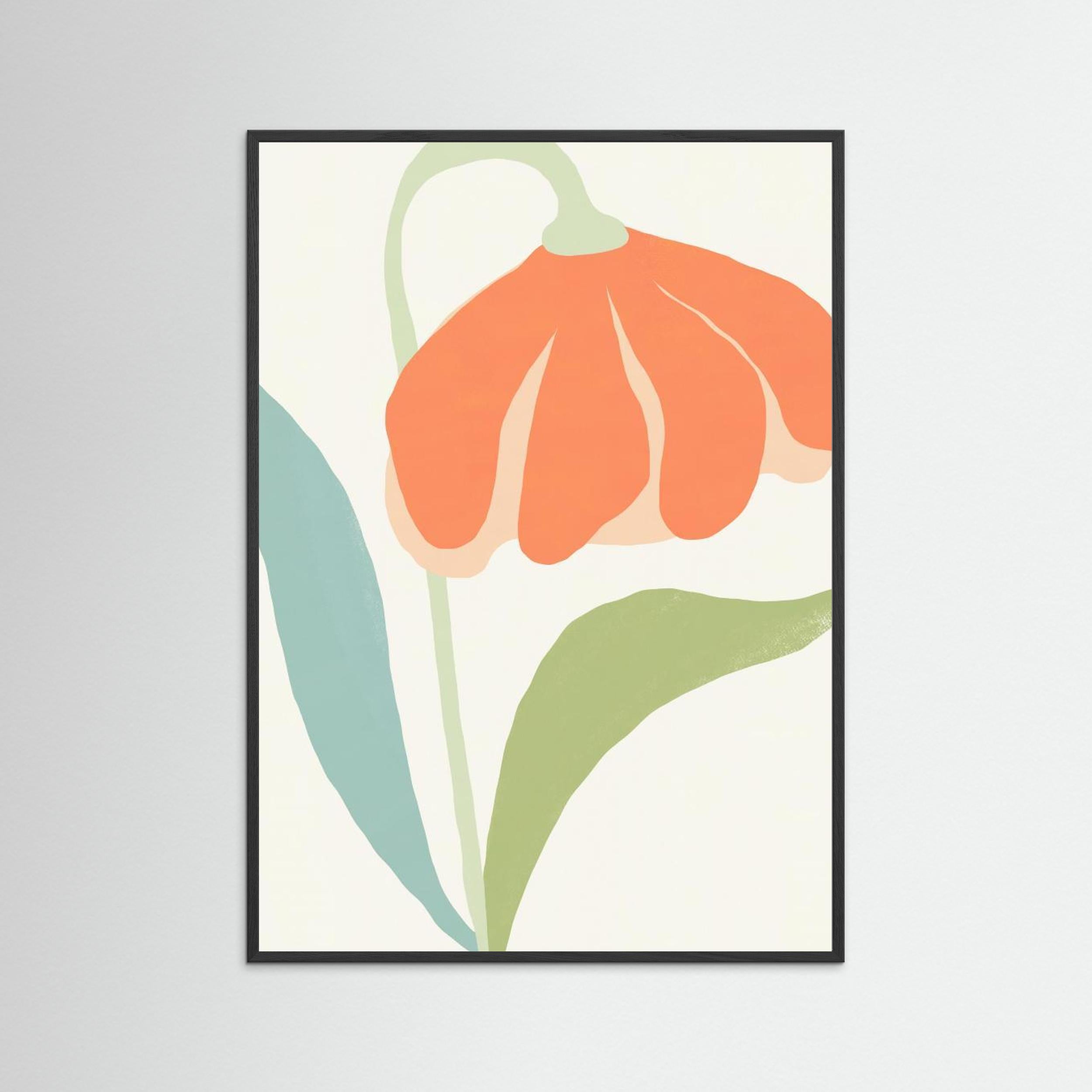 Abstract Flower and Leaves by Little Dean