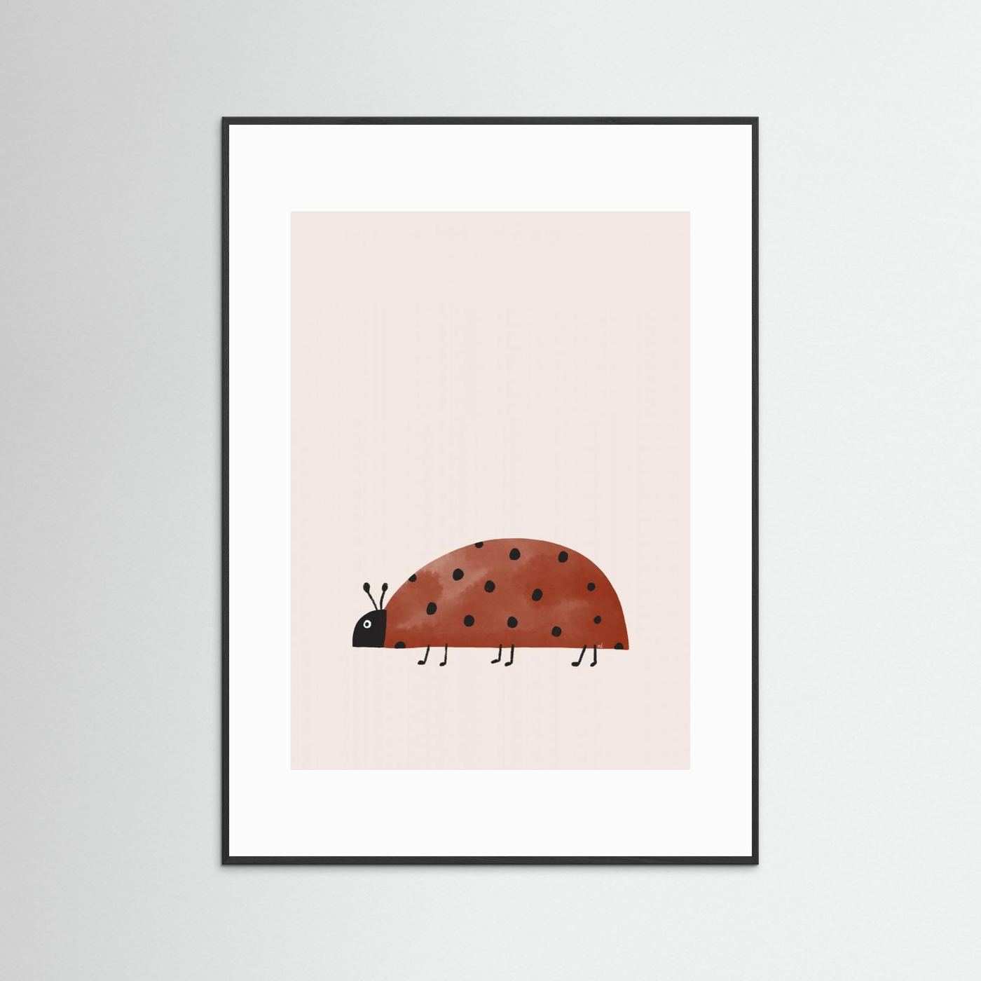 Watercolor Ladybug by Menina Lisboa