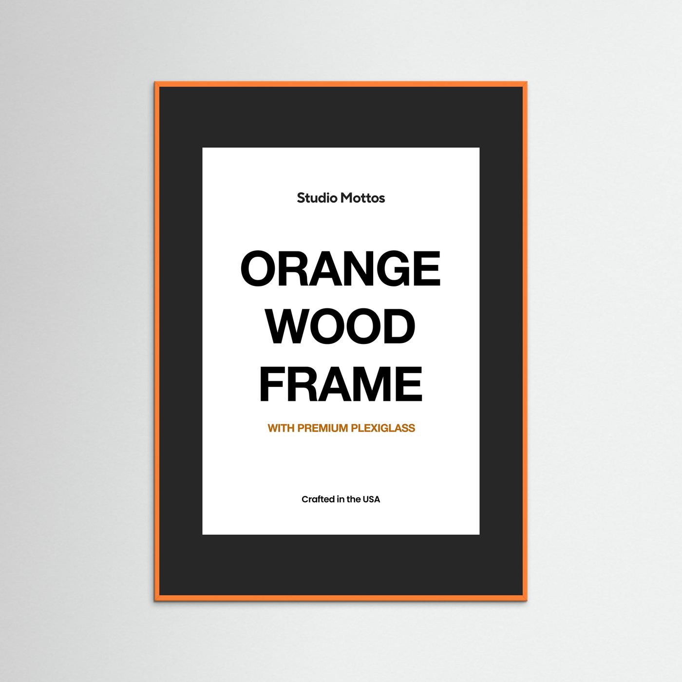 Orange Wood Frame