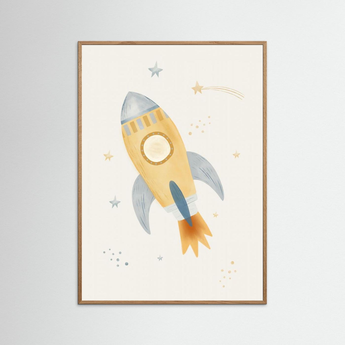 Whimsical Space Rocket by Menina Lisboa