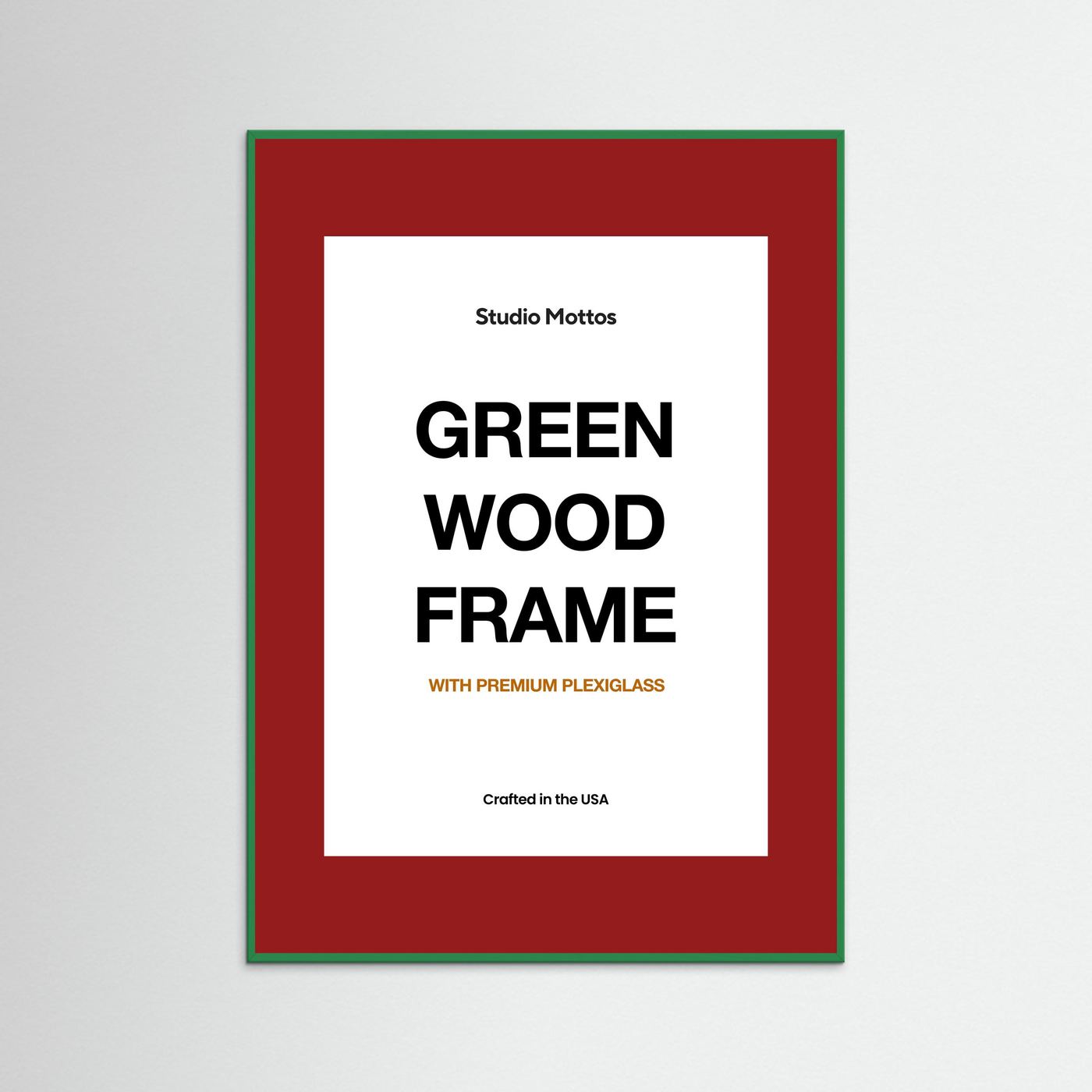 Green Wood Frame