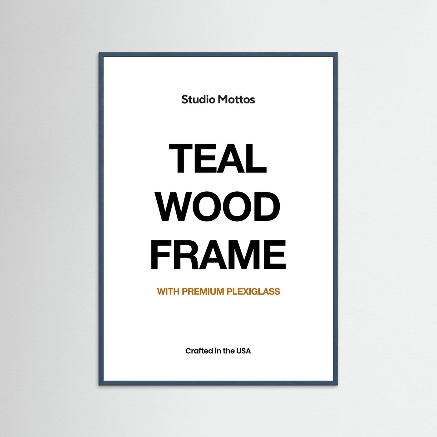 Teal Wood Frame