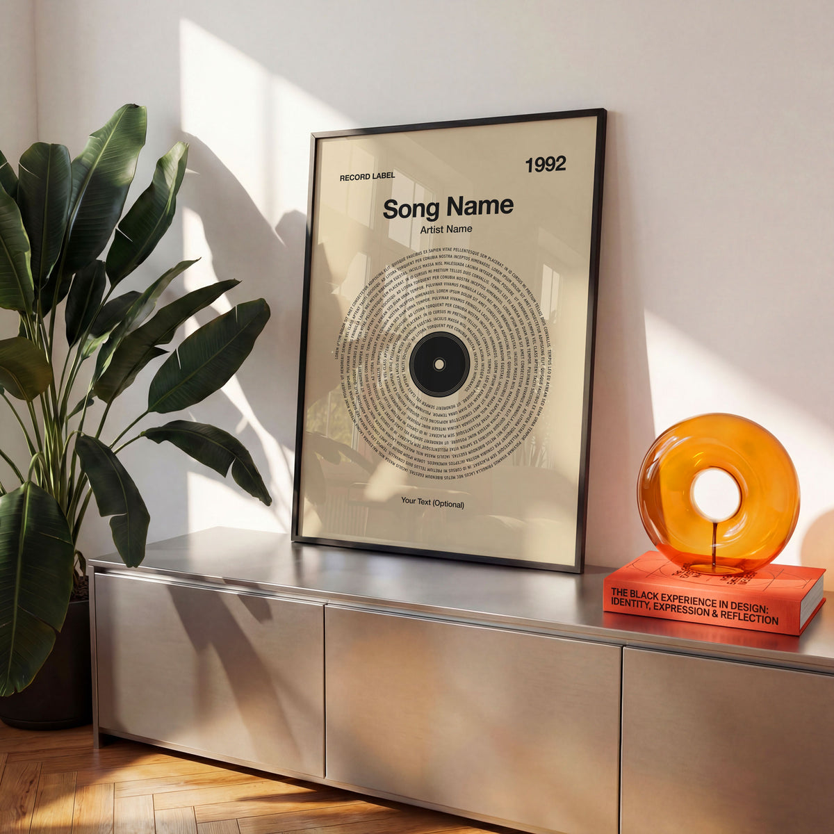 Custom Vinyl Lyrics Print – Sand
