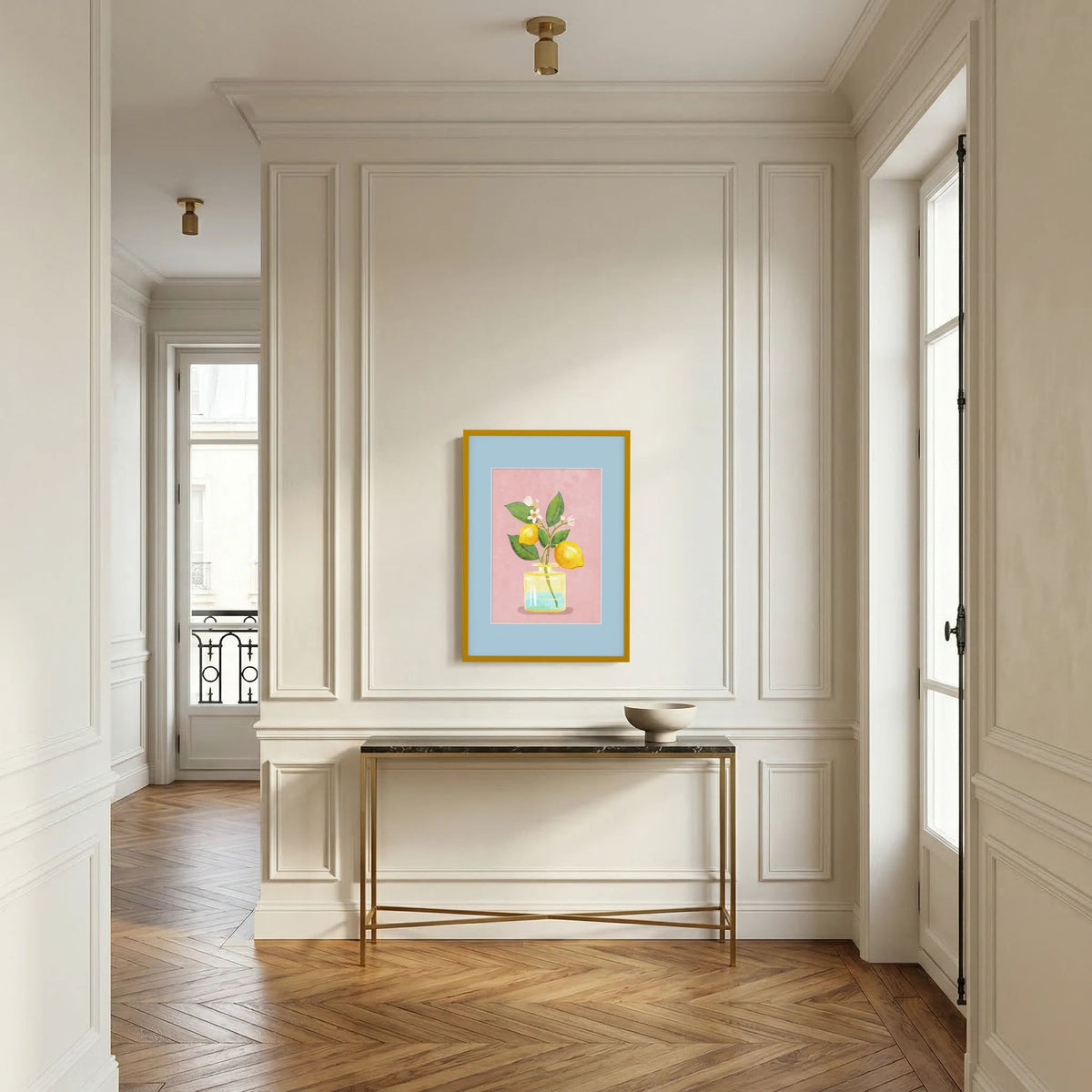 Lemon Bunch In Vase by Raissa Oltmanns