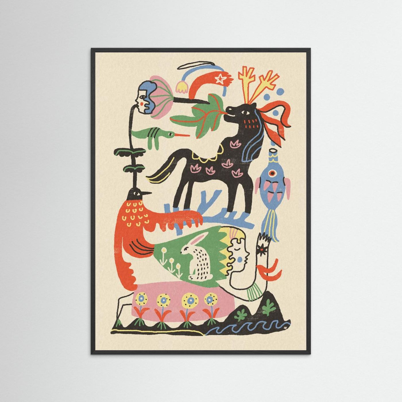 Enchanted Folk Art Gathering by Raipa Studio