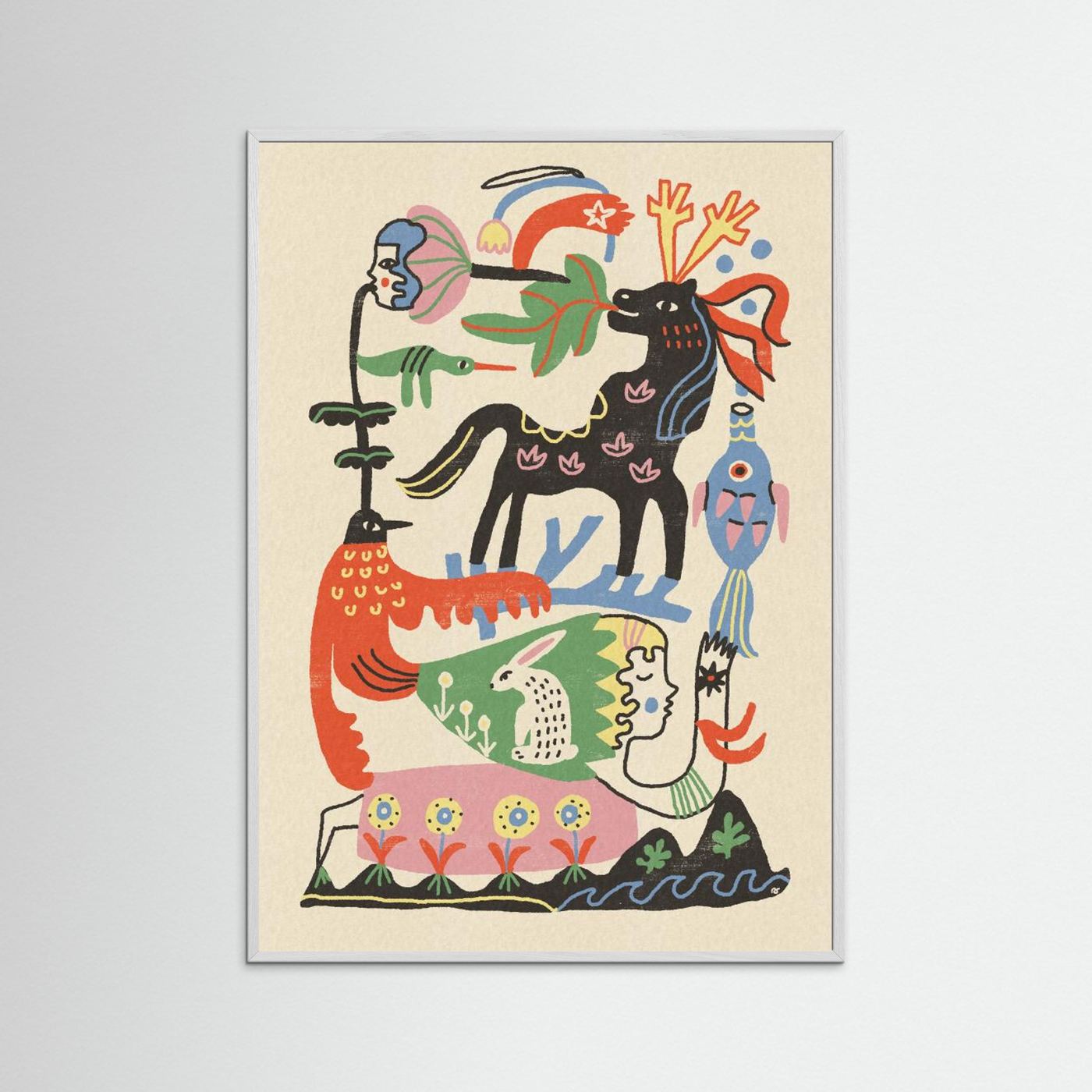 Enchanted Folk Art Gathering by Raipa Studio