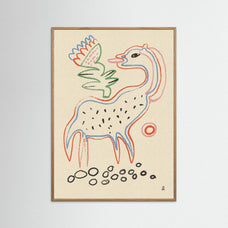 Whimsical Creature and Flower by Raipa Studio