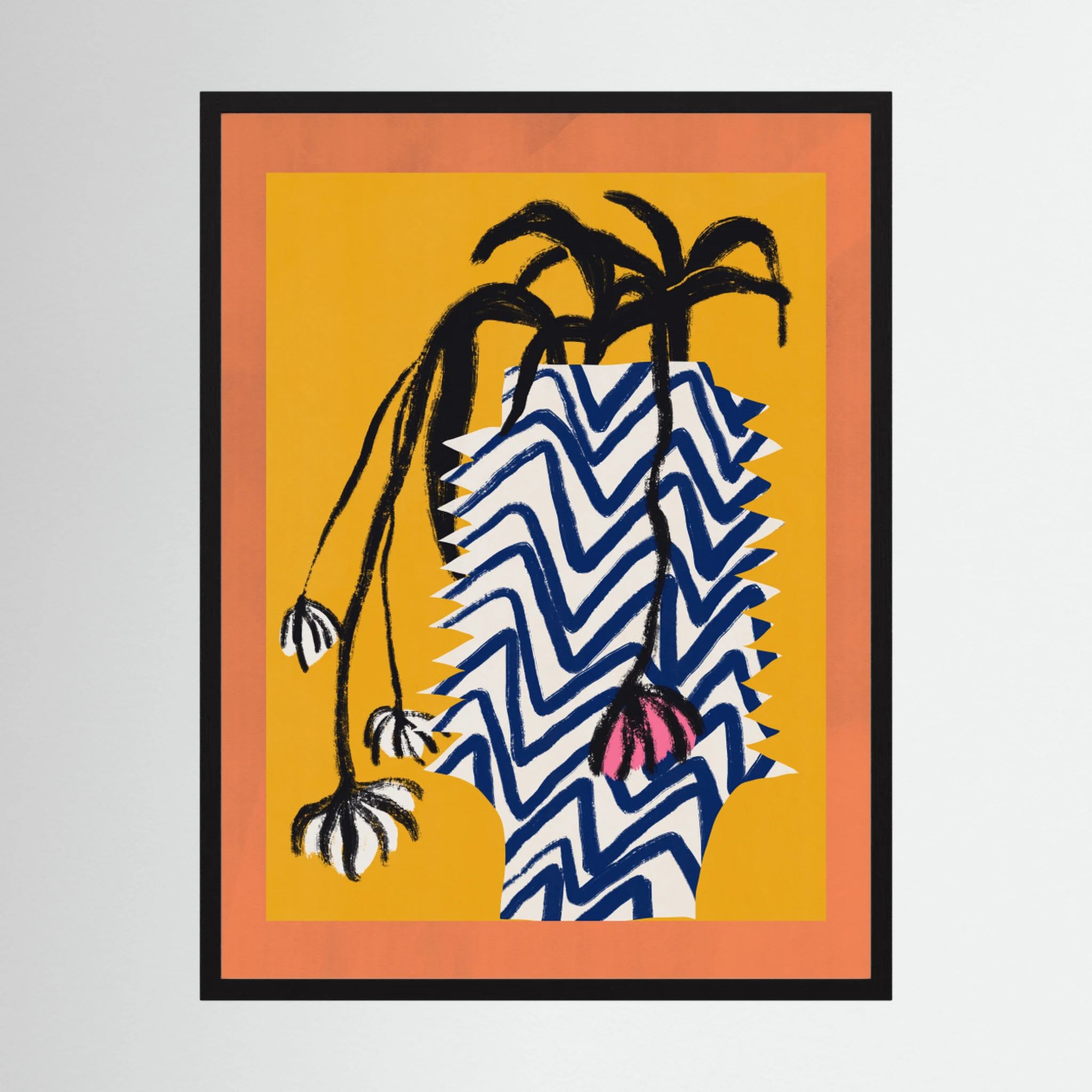 Spider Flower In Vase by Little Dean