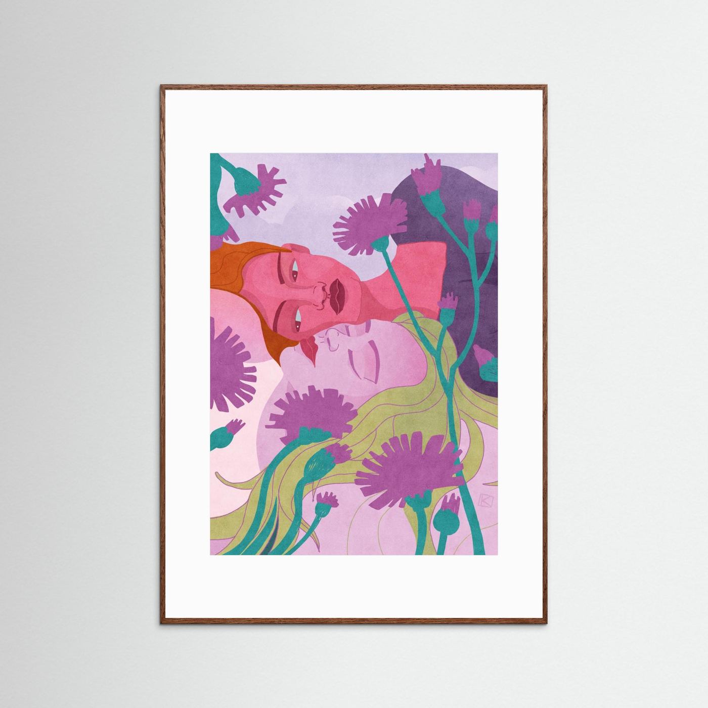 Gentle Floral Embrace by Sylwia Kubus