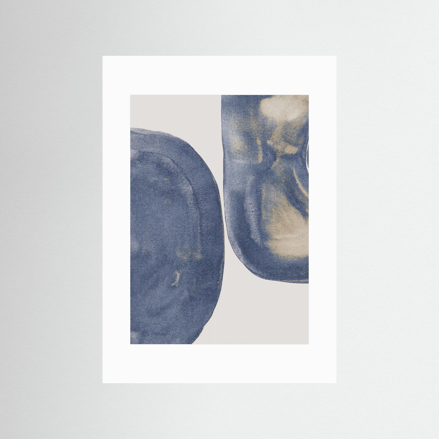 Modern Blue Shapes by Danushka Abeygoda