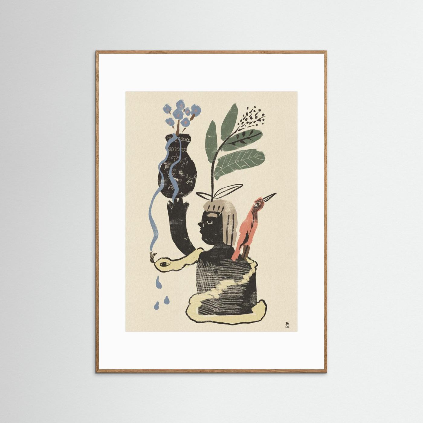 Botanical Spirit Figure by Raipa Studio