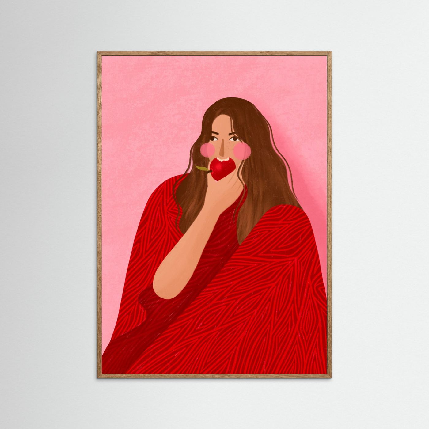 Cozy Woman Apple by Bea Müller
