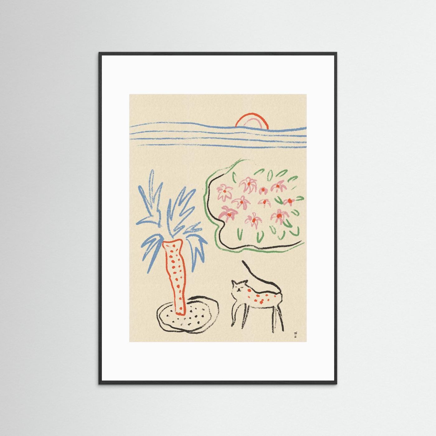Tropical Cat Garden by Raipa Studio