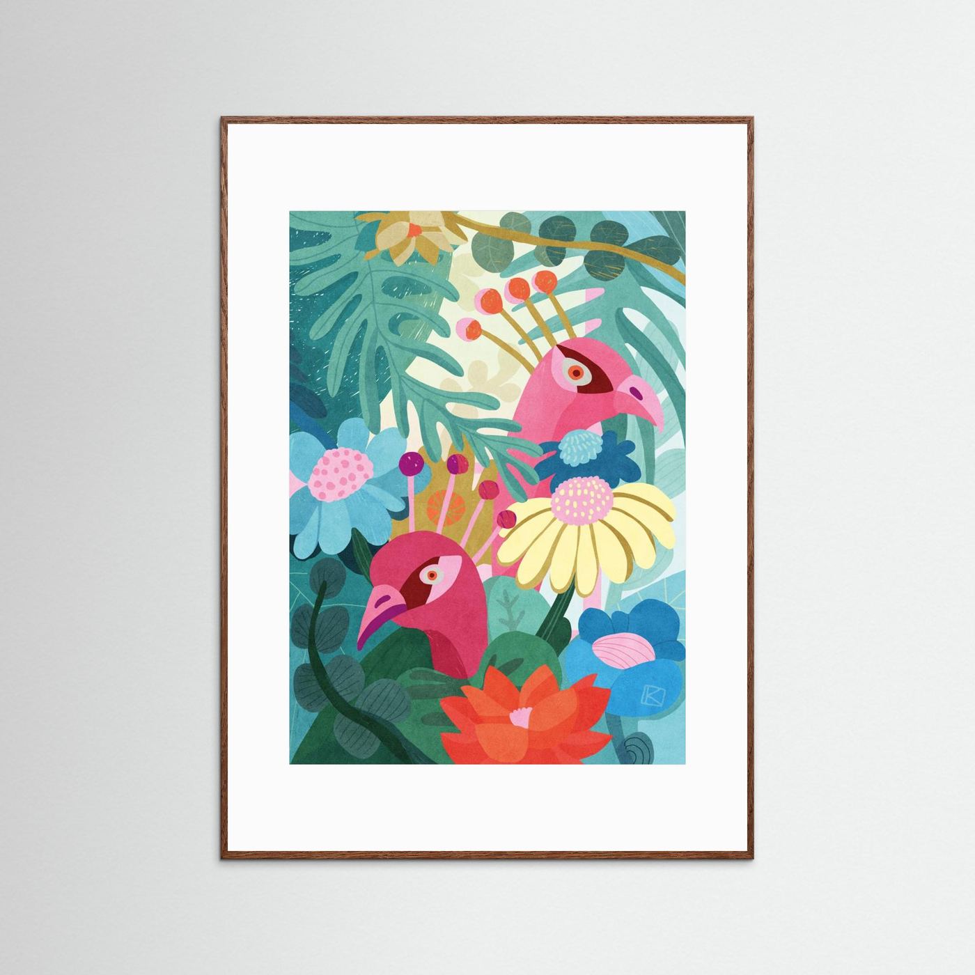 Tropical Birds And Flowers by Sylwia Kubus