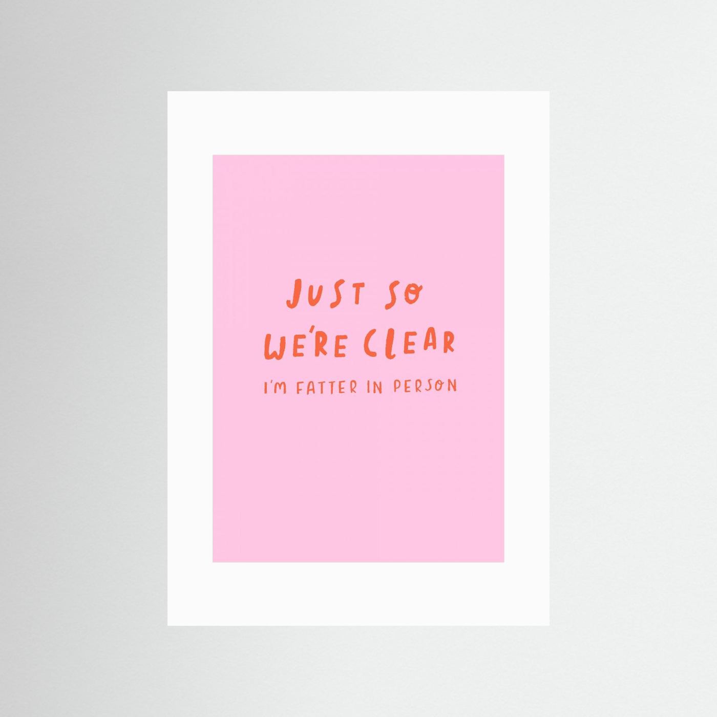 Just so We're Clear by Aislinn Simmonds