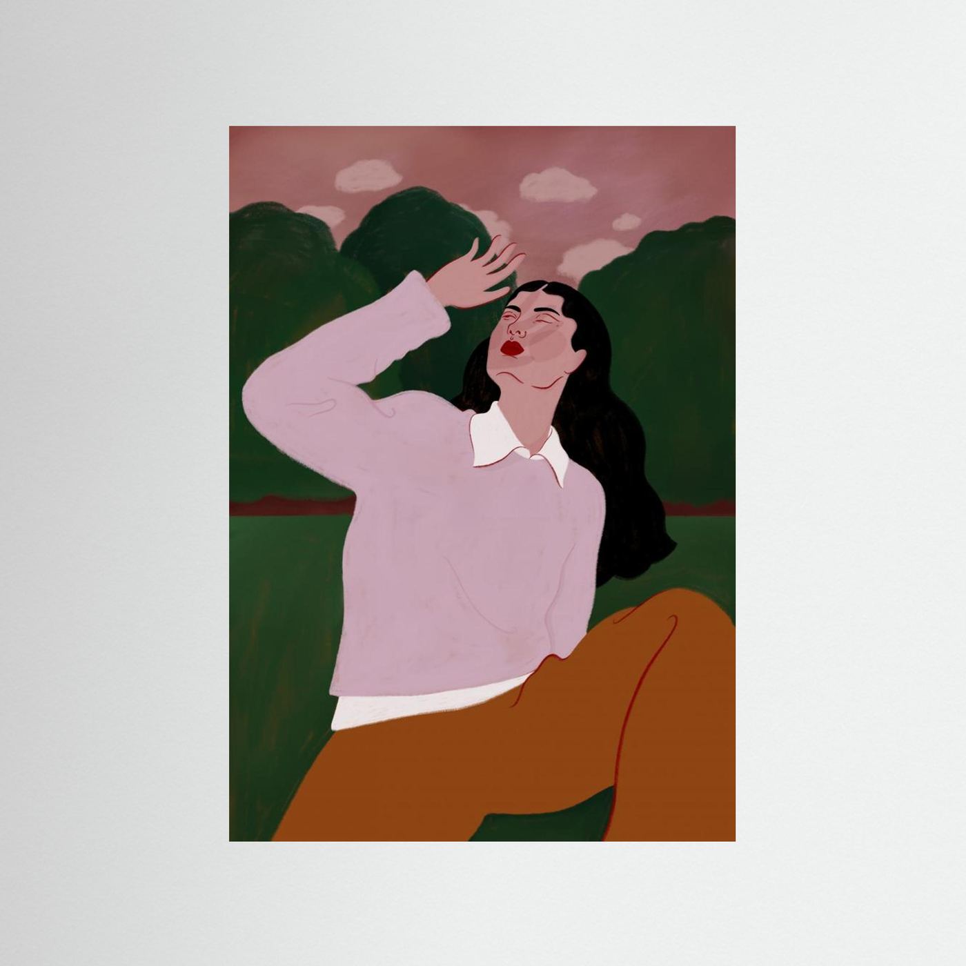 Woman In Summer Sun by Ida Alvarsson
