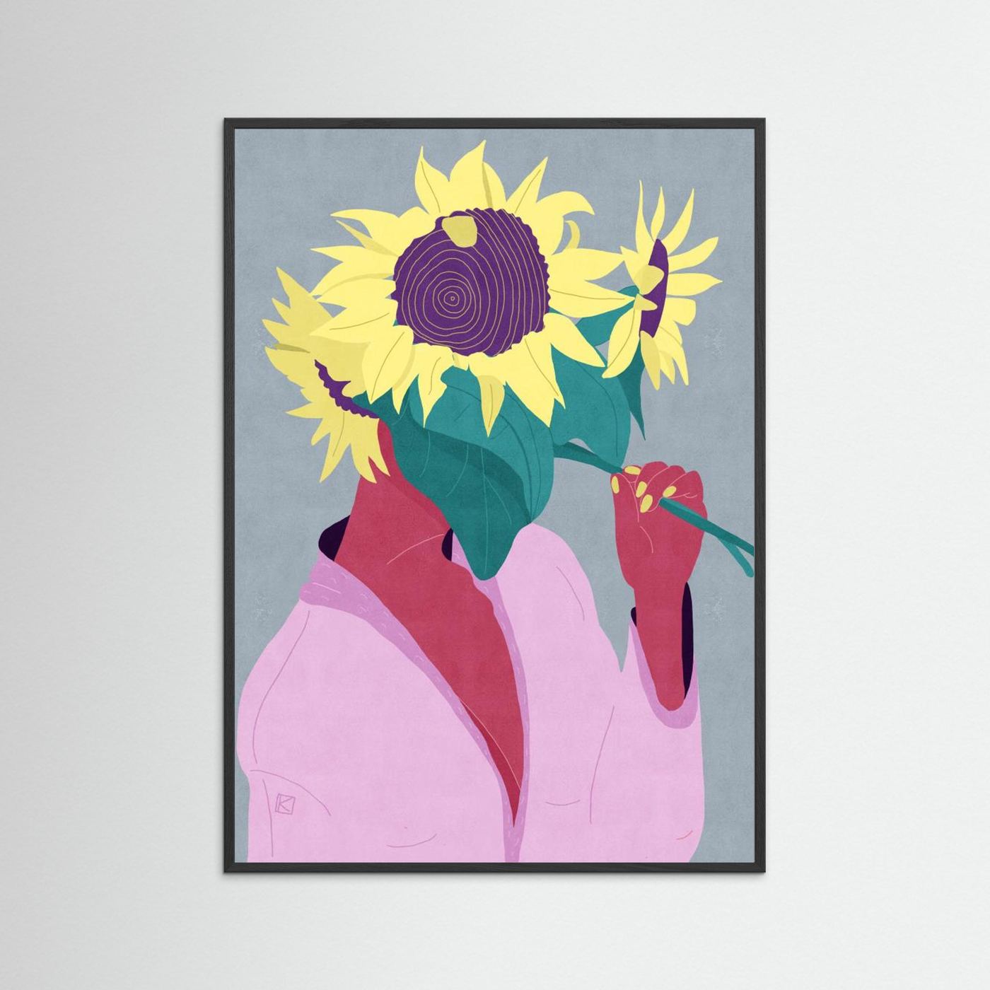 Floral Head Serenity by Sylwia Kubus