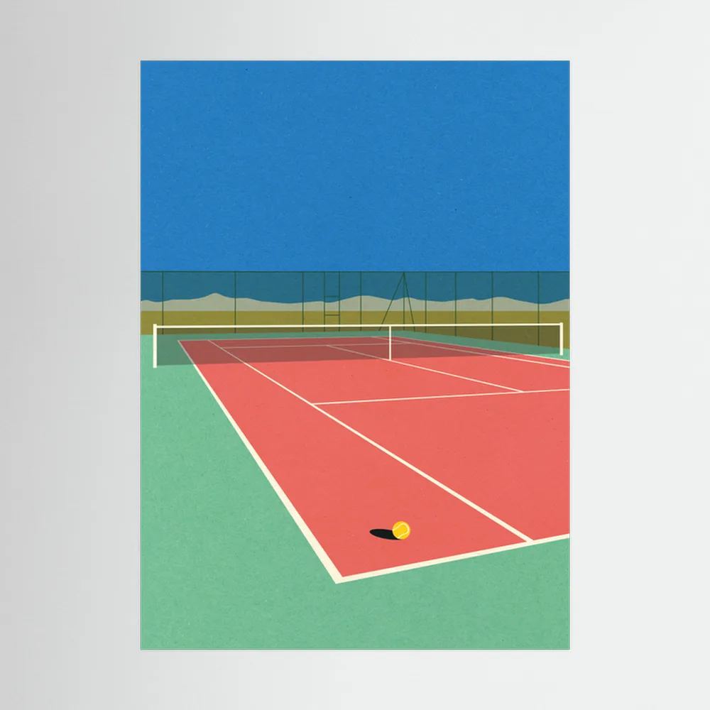 Tennis Court In the Desert by Rosi Feist